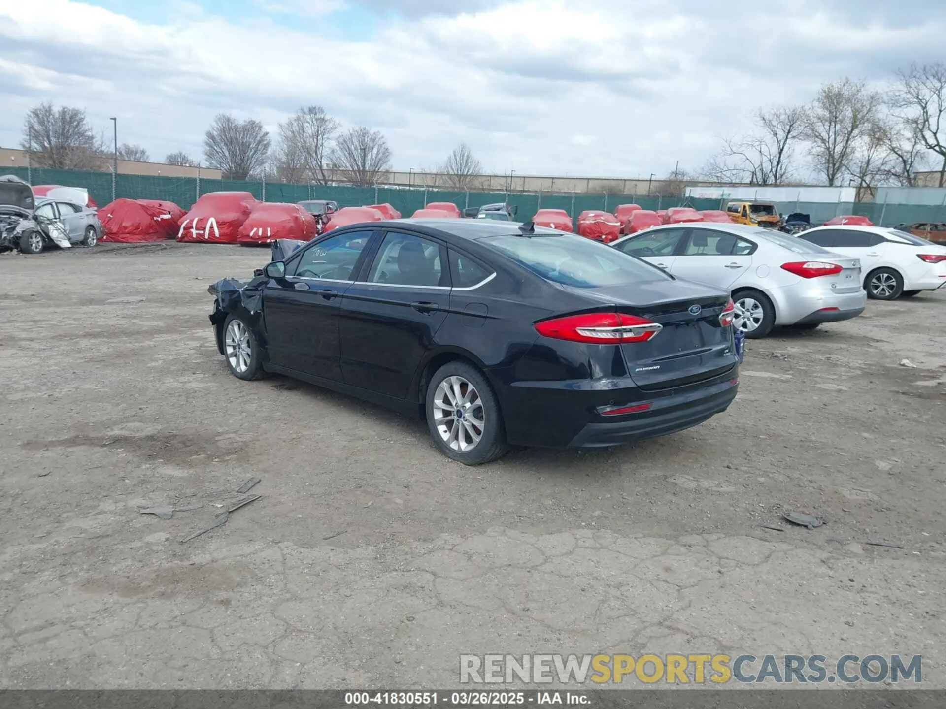 3 fotografías del automóvil dañado 3FA6P0LU4LR140390 FORD FUSION 2020