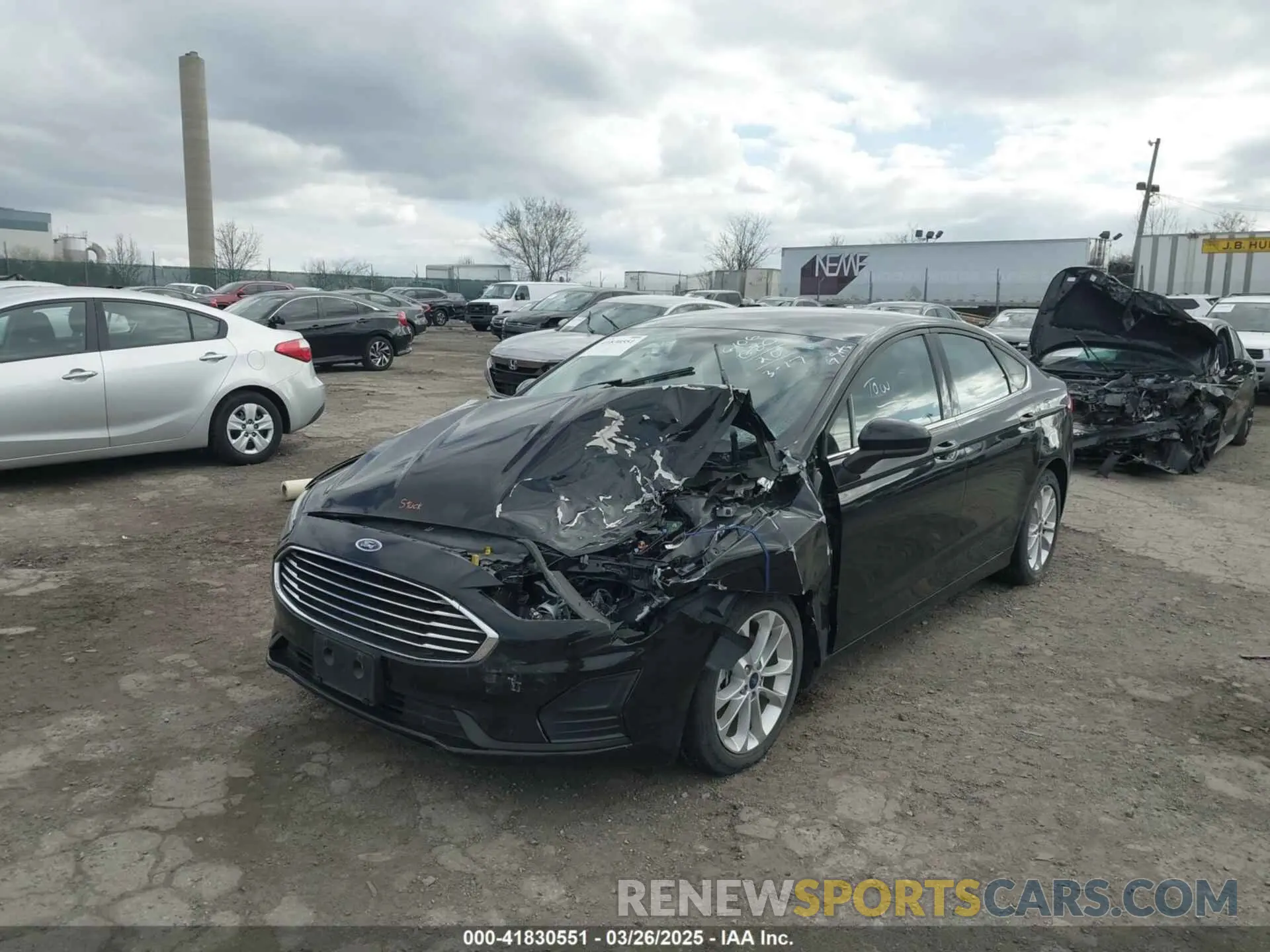 6 fotografías del automóvil dañado 3FA6P0LU4LR140390 FORD FUSION 2020