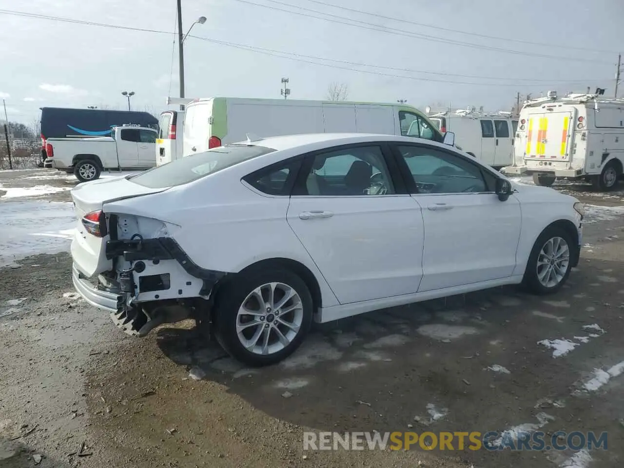 3 fotografías del automóvil dañado 3FA6P0LU8LR214376 FORD FUSION 2020