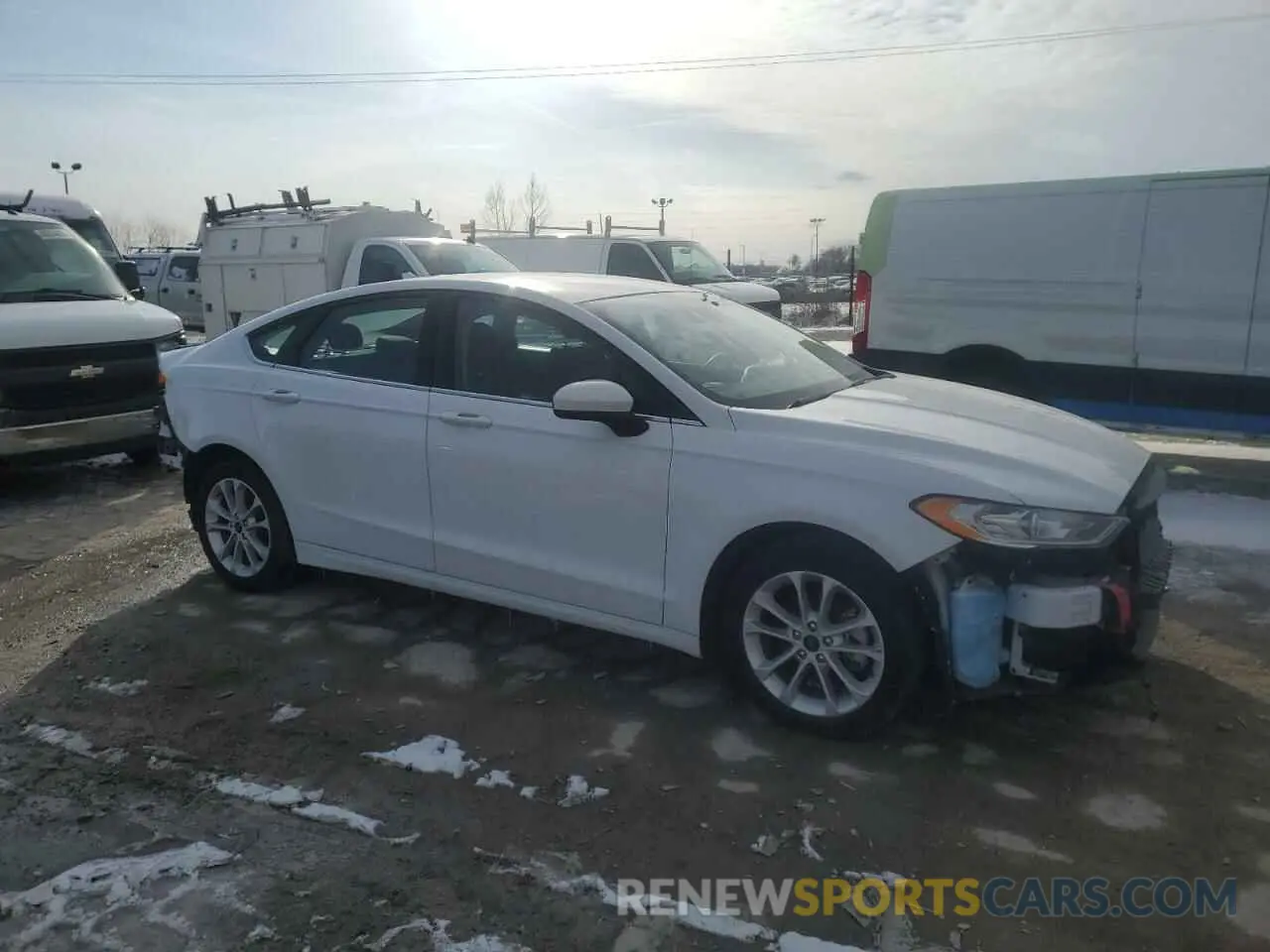 4 fotografías del automóvil dañado 3FA6P0LU8LR214376 FORD FUSION 2020