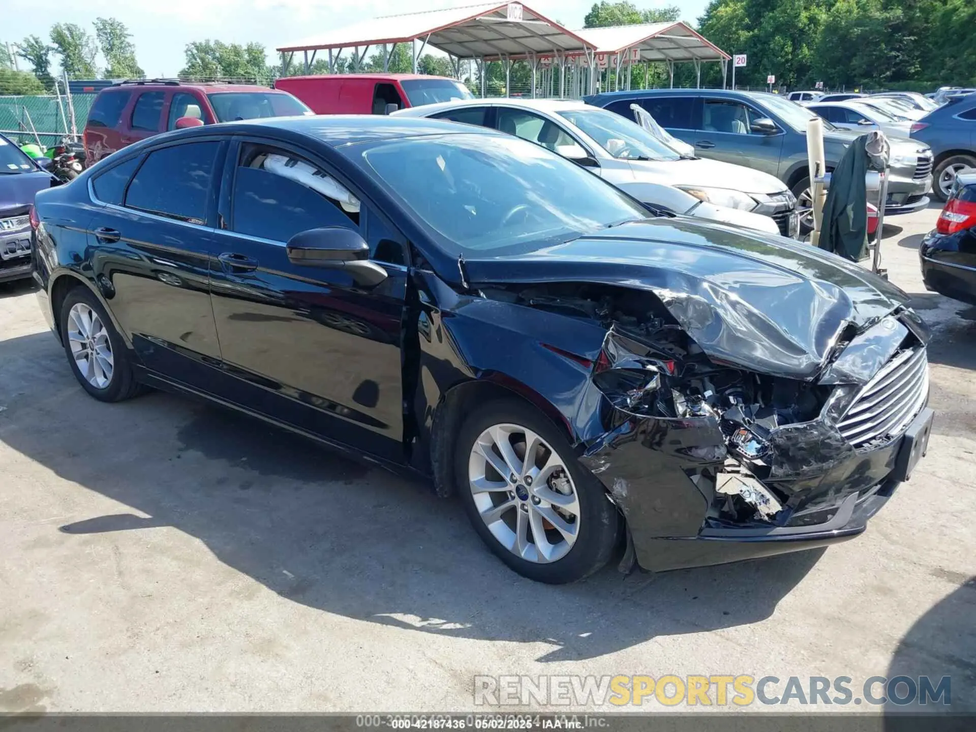 1 fotografías del automóvil dañado 3FA6P0LU9LR161722 FORD FUSION 2020