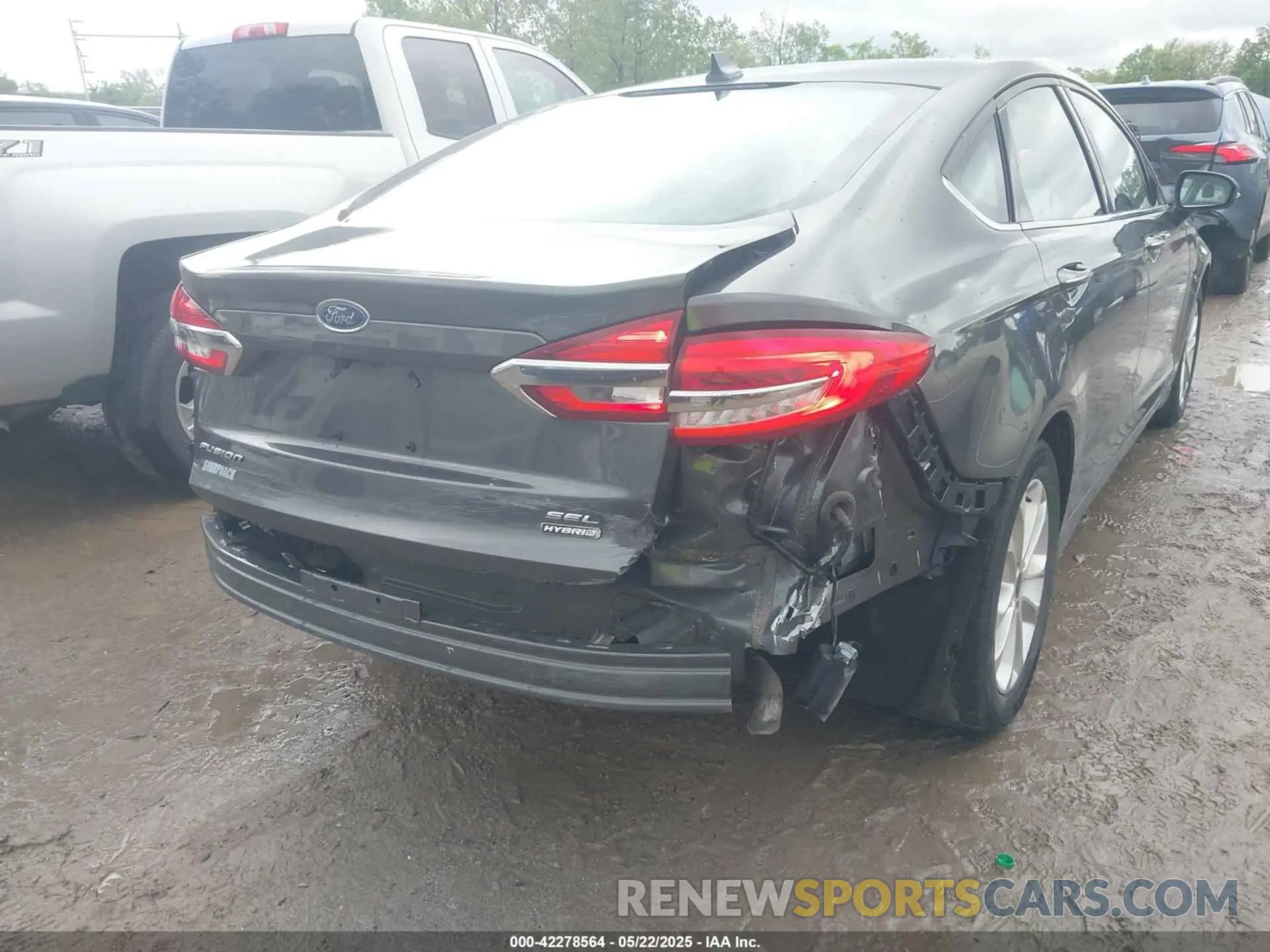 6 fotografías del automóvil dañado 3FA6P0MU0LR186037 FORD FUSION 2020
