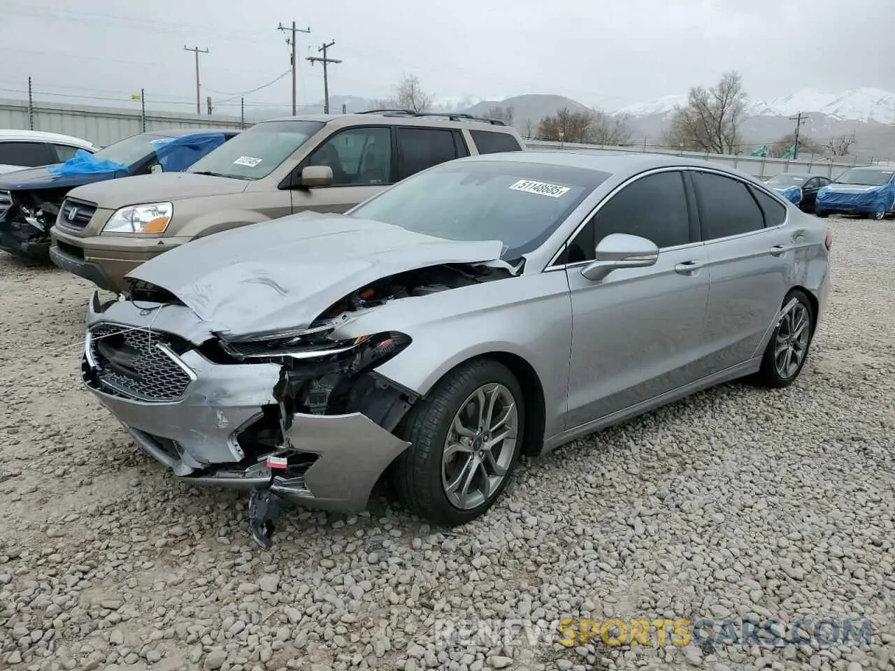 1 fotografías del automóvil dañado 3FA6P0RU3LR141506 FORD FUSION 2020