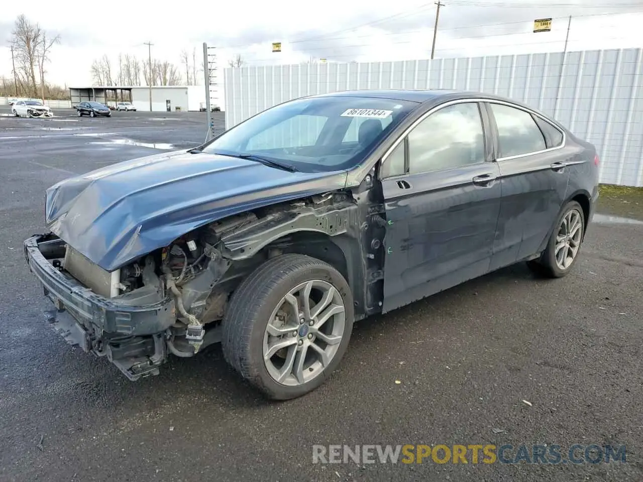 1 fotografías del automóvil dañado 3FA6P0RU3LR157270 FORD FUSION 2020