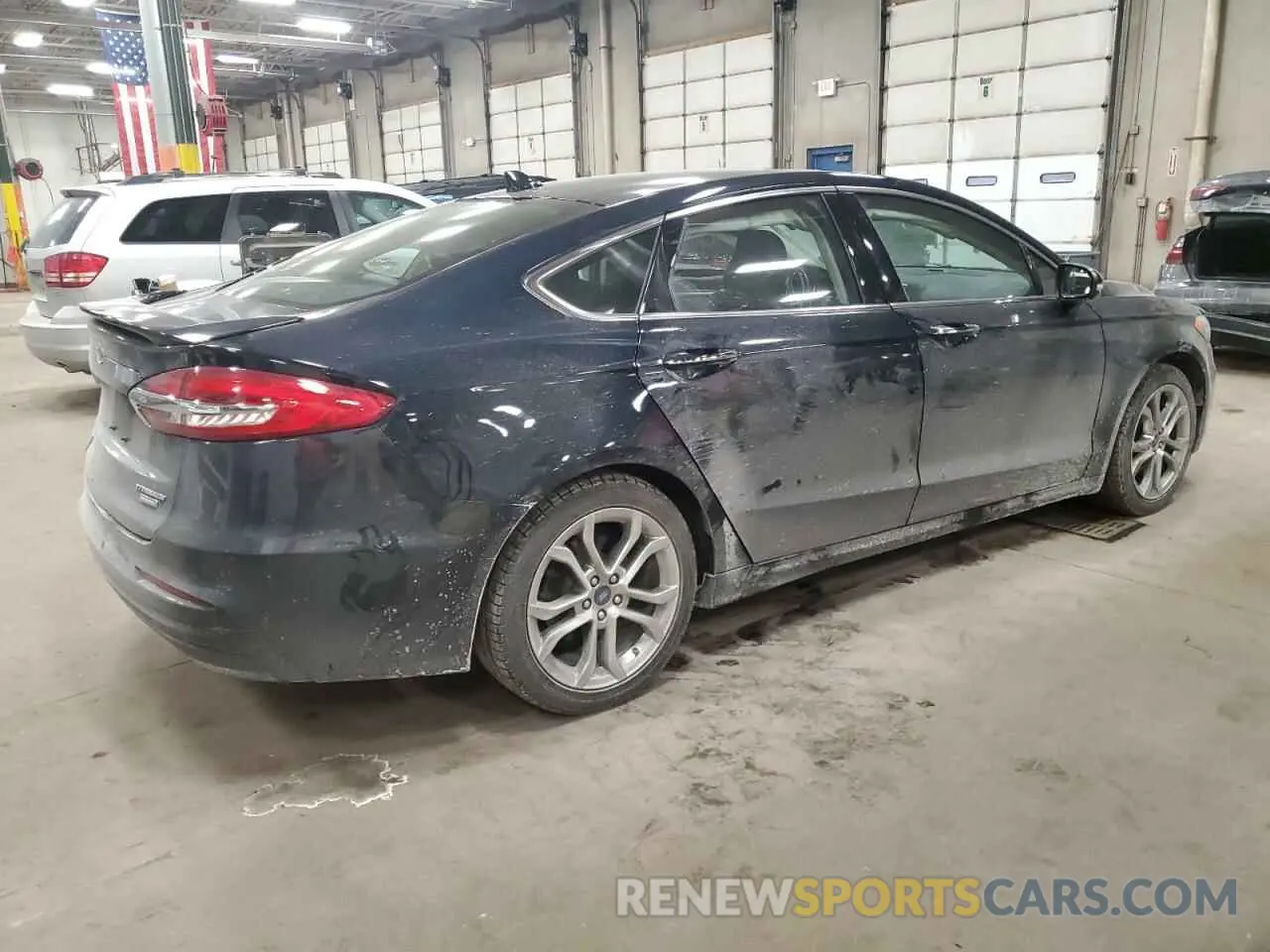 3 fotografías del automóvil dañado 3FA6P0RU3LR233957 FORD FUSION 2020