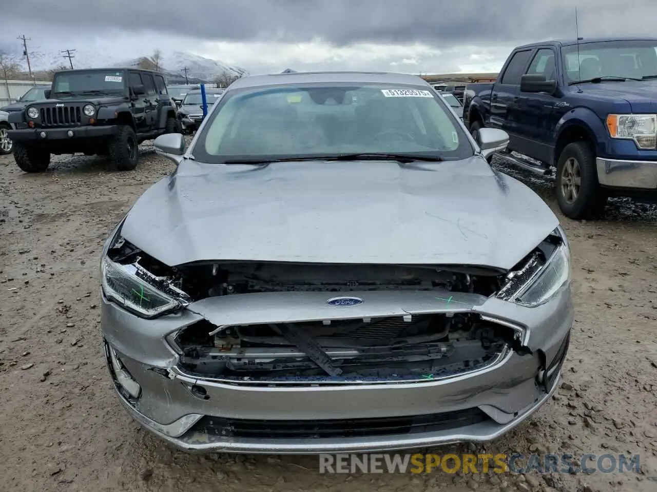 5 fotografías del automóvil dañado 3FA6P0RU5LR100360 FORD FUSION 2020