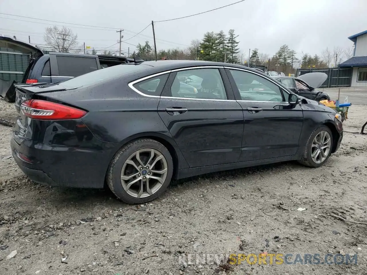 3 fotografías del automóvil dañado 3FA6P0RU5LR141328 FORD FUSION 2020