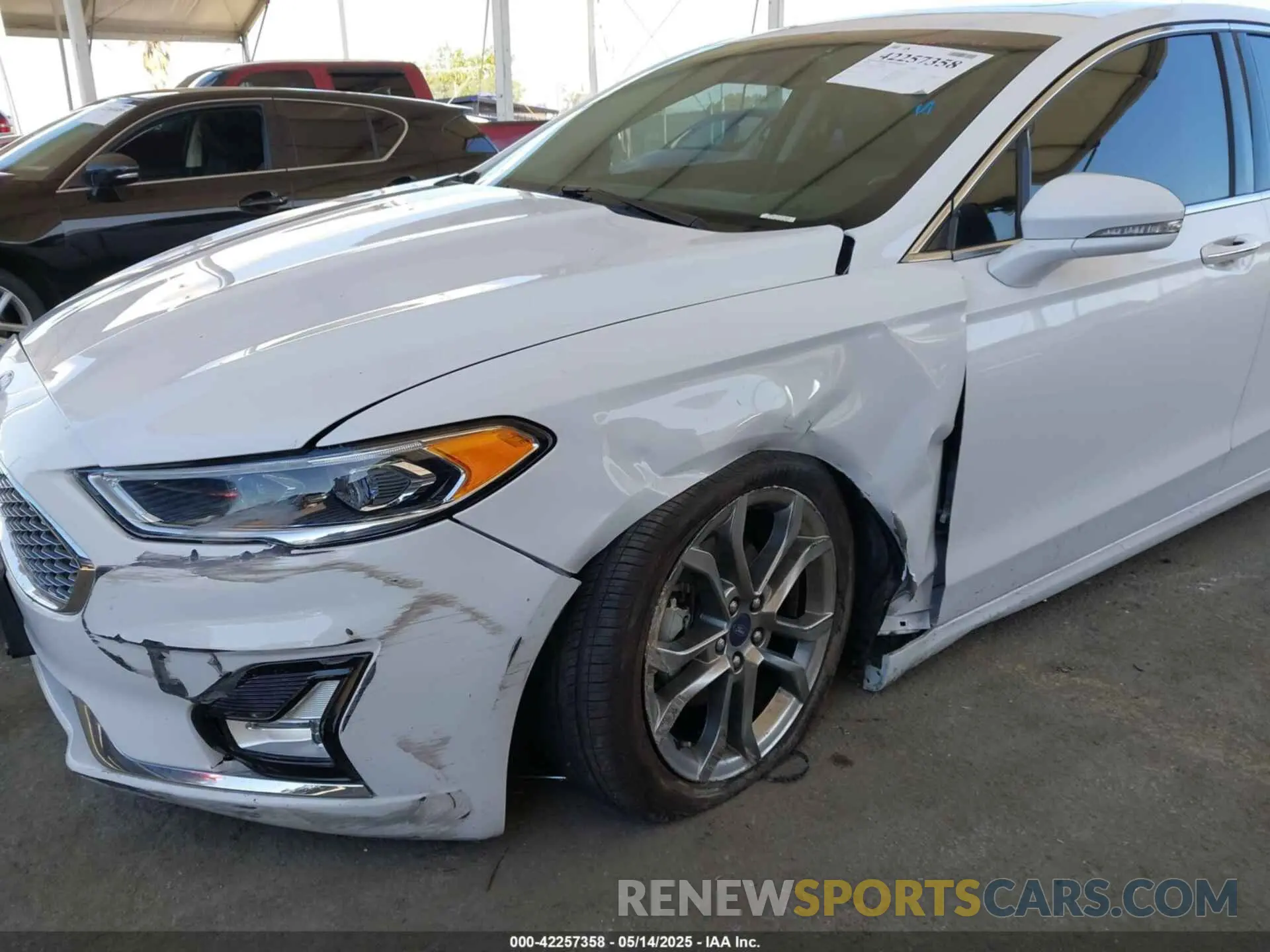 6 fotografías del automóvil dañado 3FA6P0RU9LR170993 FORD FUSION 2020