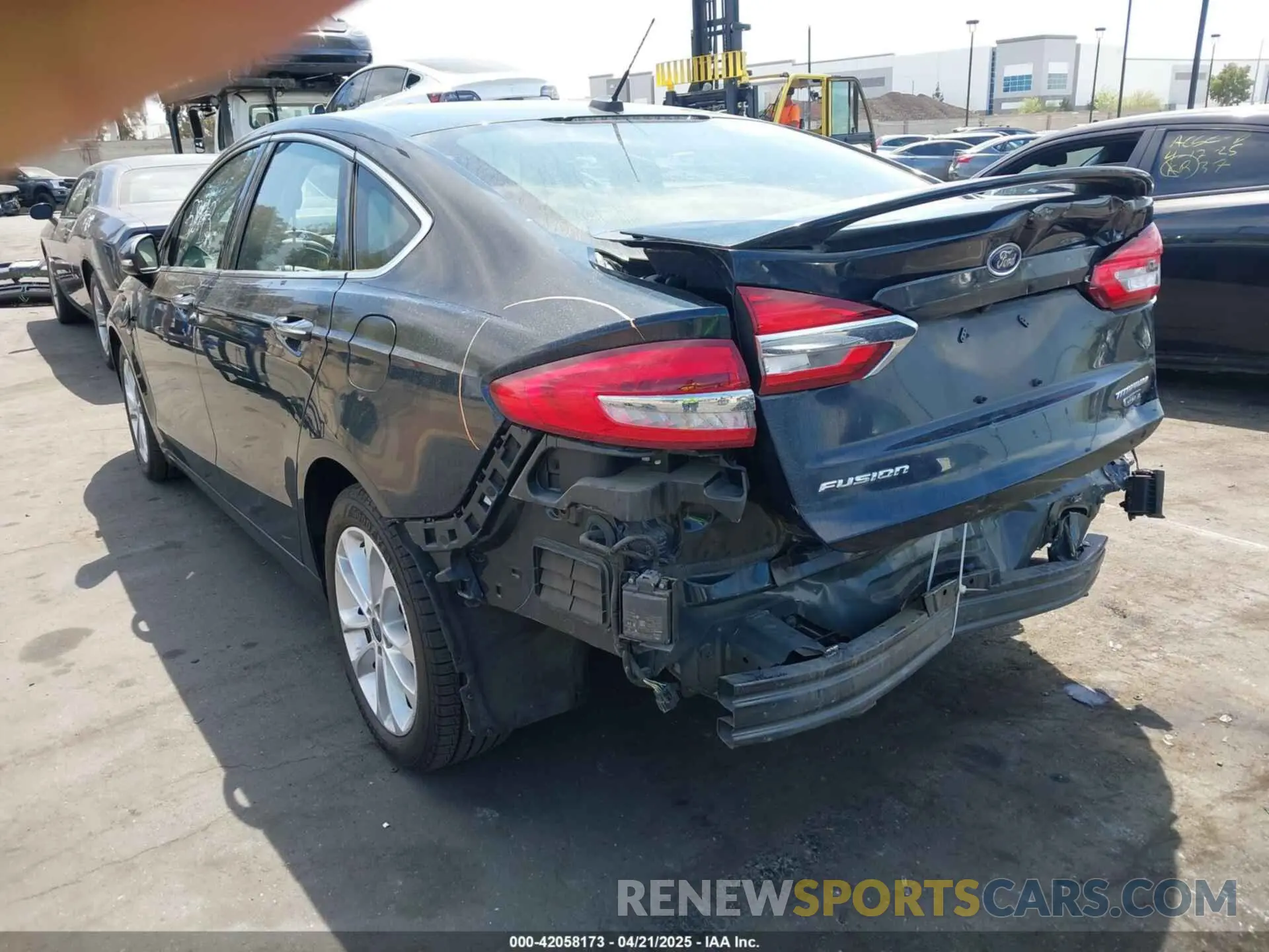 3 fotografías del automóvil dañado 3FA6P0SU5LR113104 FORD FUSION 2020