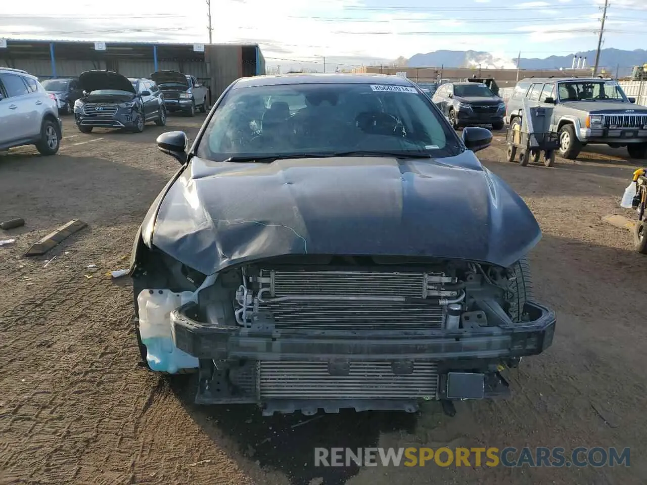 5 fotografías del automóvil dañado 3FA6P0T92LR150573 FORD FUSION 2020