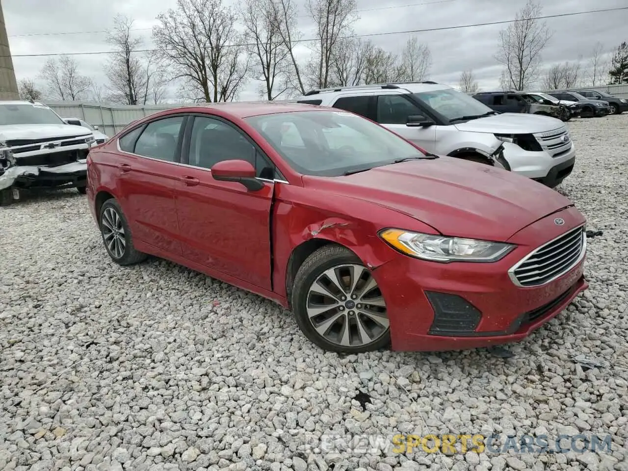 4 fotografías del automóvil dañado 3FA6P0T92LR255789 FORD FUSION 2020