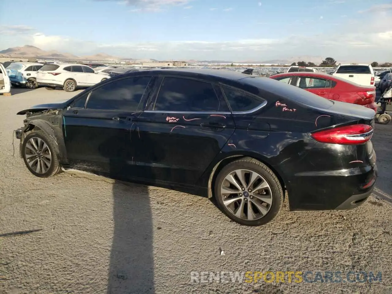 2 fotografías del automóvil dañado 3FA6P0T93LR190287 FORD FUSION 2020