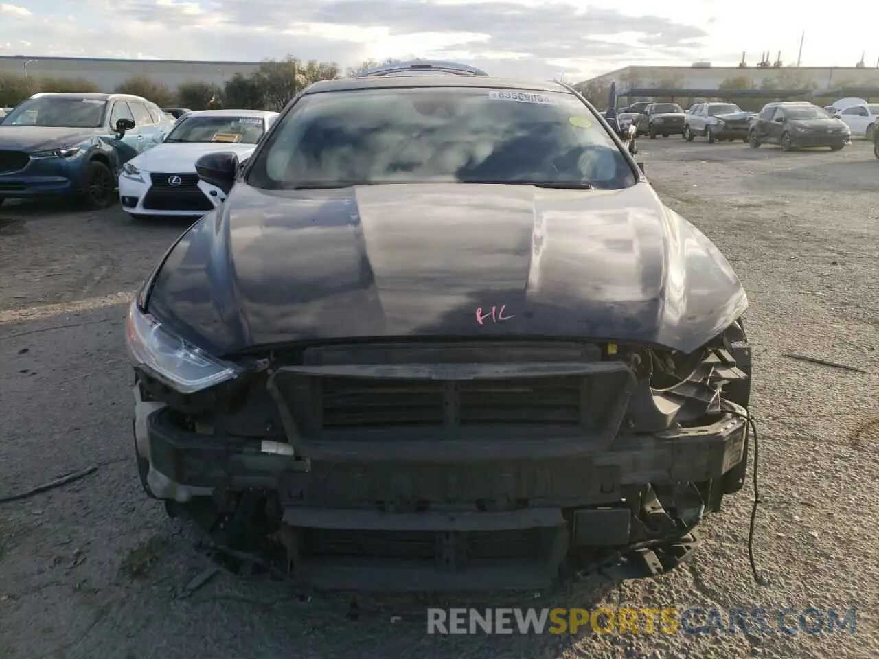 5 fotografías del automóvil dañado 3FA6P0T93LR190287 FORD FUSION 2020