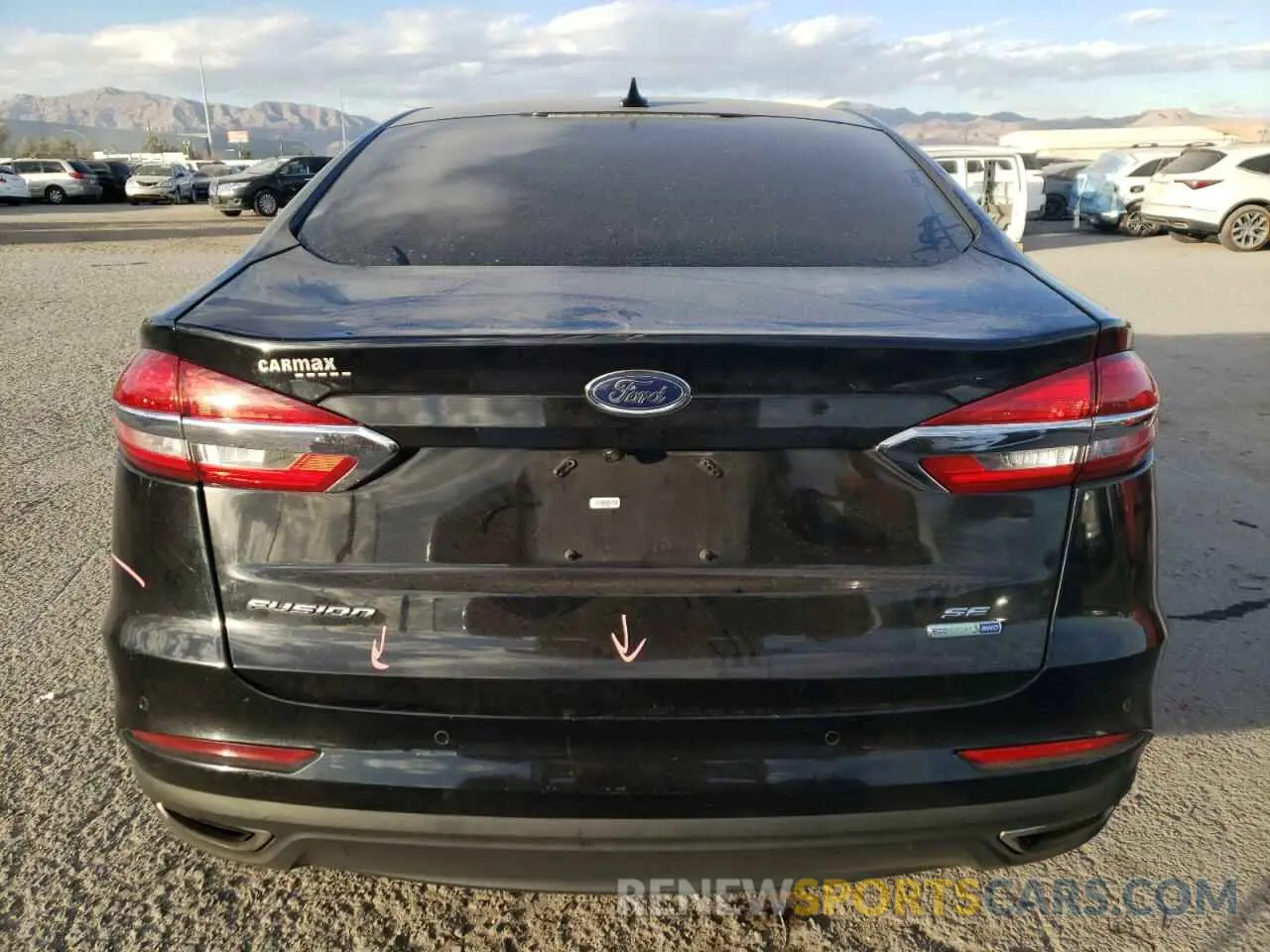 6 fotografías del automóvil dañado 3FA6P0T93LR190287 FORD FUSION 2020
