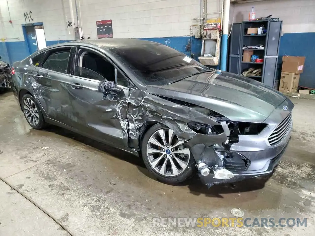 4 fotografías del automóvil dañado 3FA6P0T97LR180099 FORD FUSION 2020