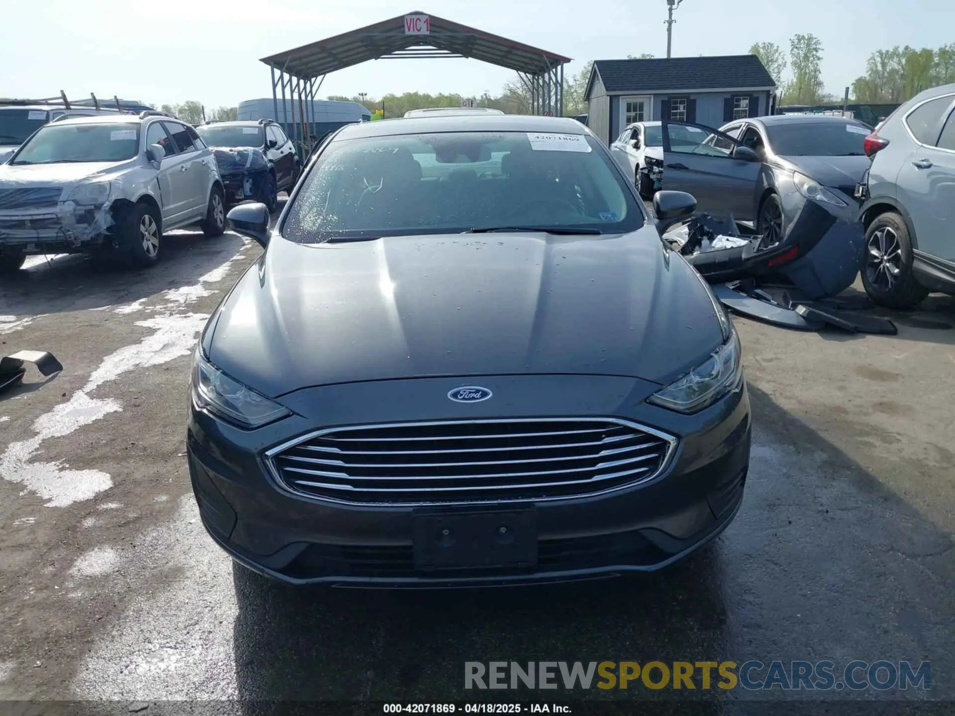 12 fotografías del automóvil dañado 3FA6P0LU0KR125609 FORD FUSION HYBRID 2019