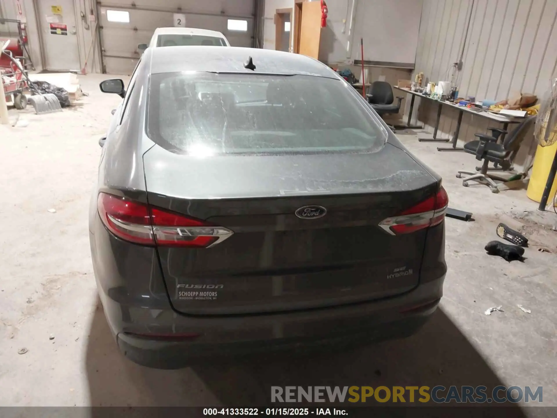 16 fotografías del automóvil dañado 3FA6P0LU0KR129336 FORD FUSION HYBRID 2019