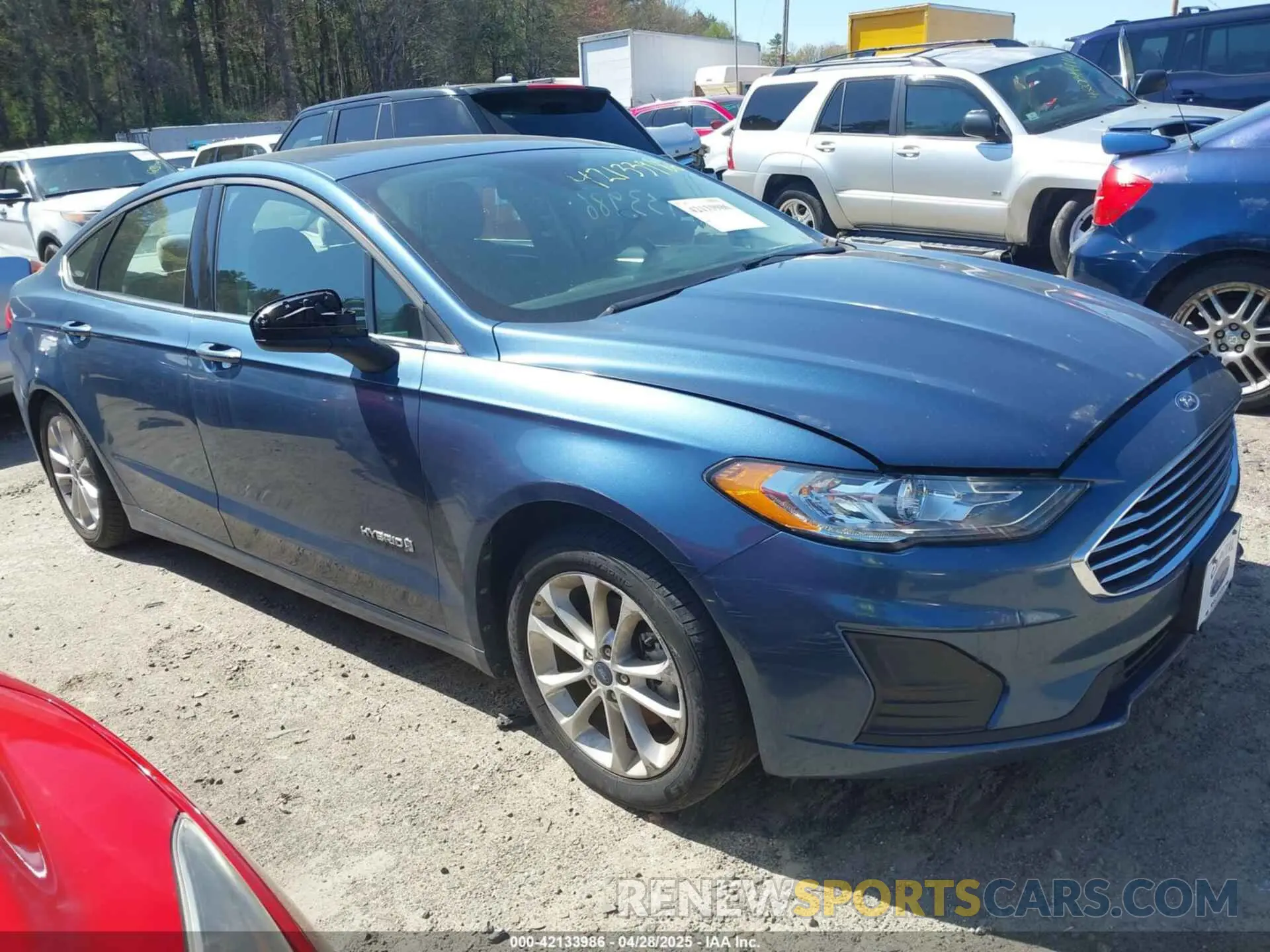 1 fotografías del automóvil dañado 3FA6P0LU3KR204076 FORD FUSION HYBRID 2019