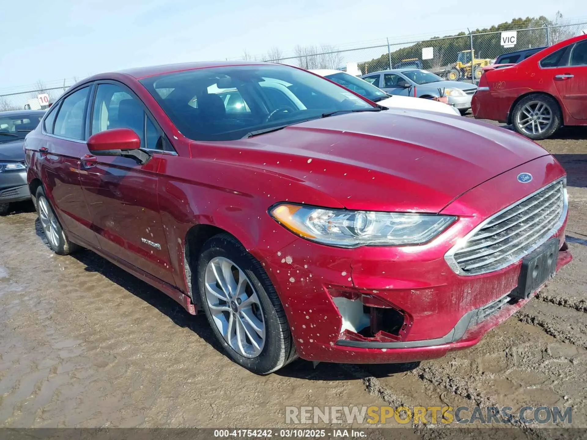 1 fotografías del automóvil dañado 3FA6P0LU4KR101412 FORD FUSION HYBRID 2019