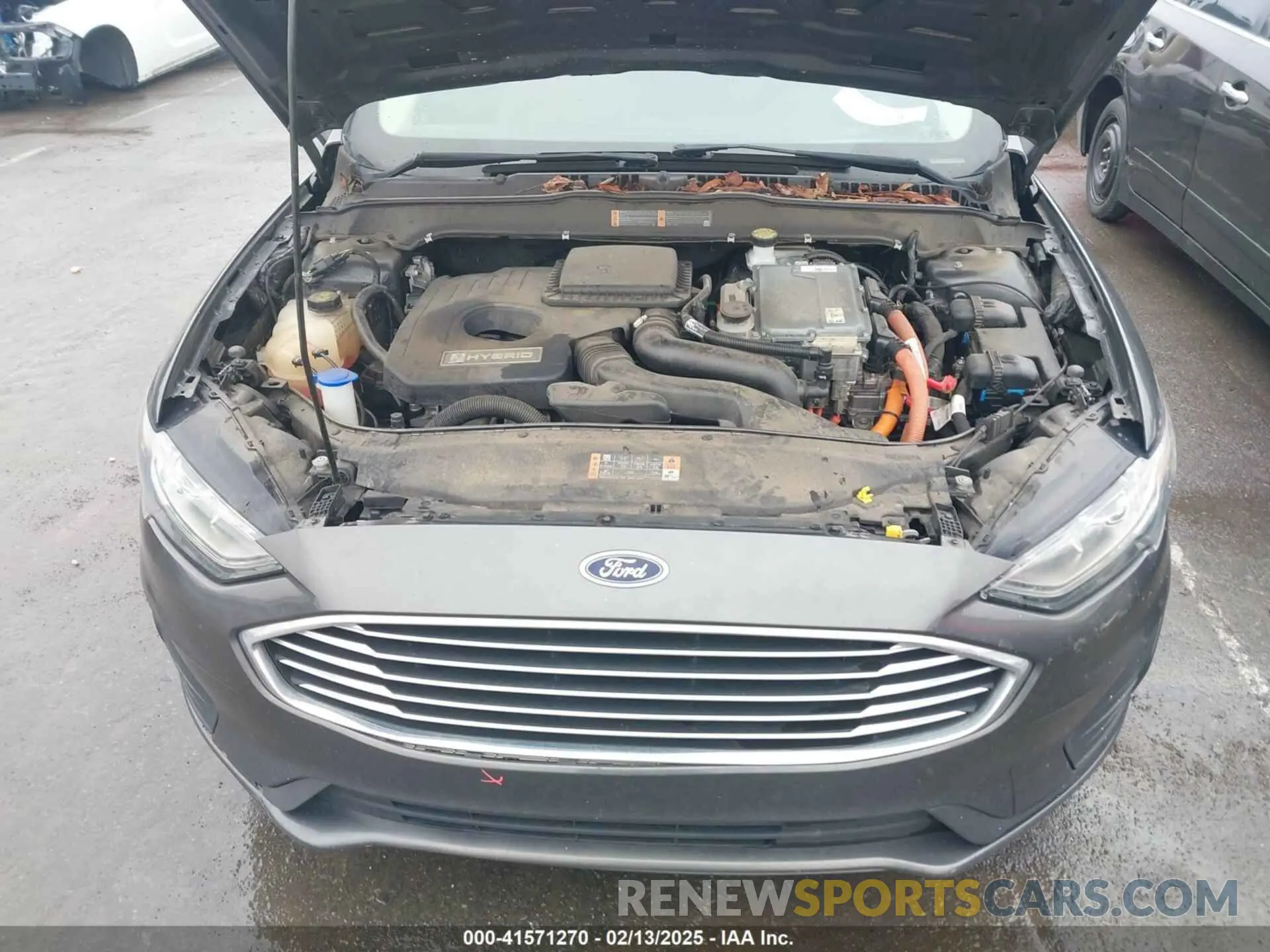 10 fotografías del automóvil dañado 3FA6P0LU4KR119909 FORD FUSION HYBRID 2019