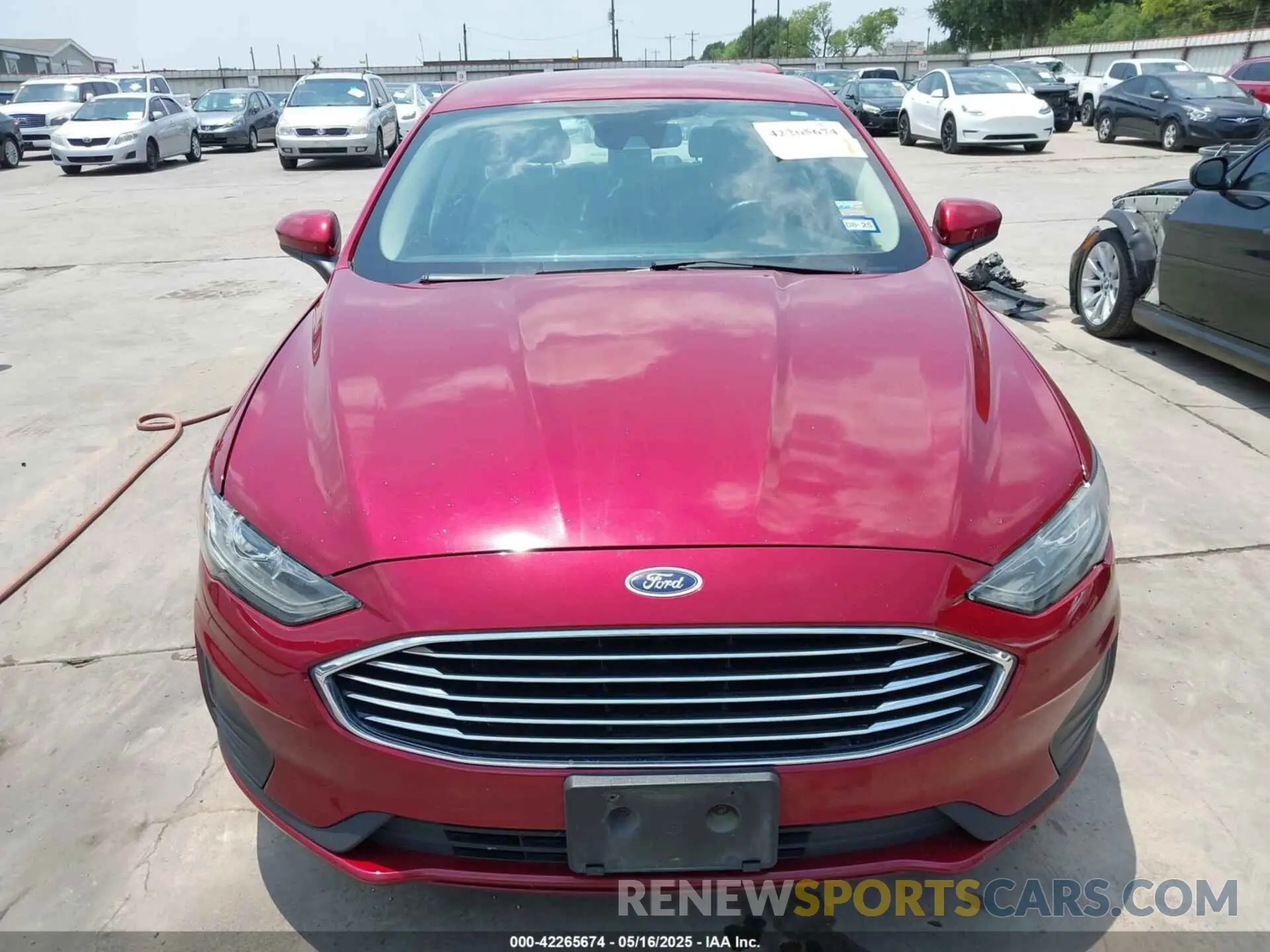 12 fotografías del automóvil dañado 3FA6P0LU4KR226457 FORD FUSION HYBRID 2019