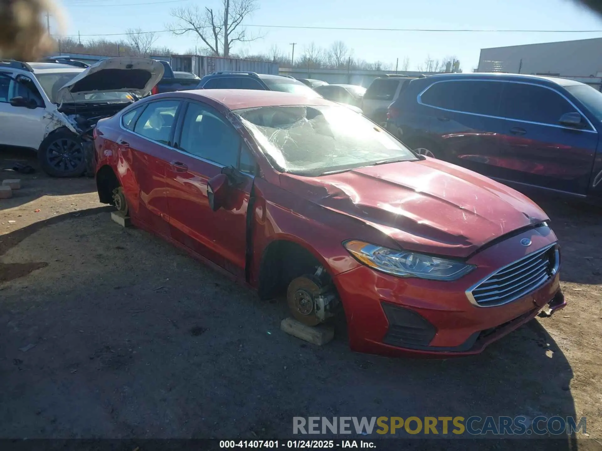 1 fotografías del automóvil dañado 3FA6P0LU5KR189838 FORD FUSION HYBRID 2019