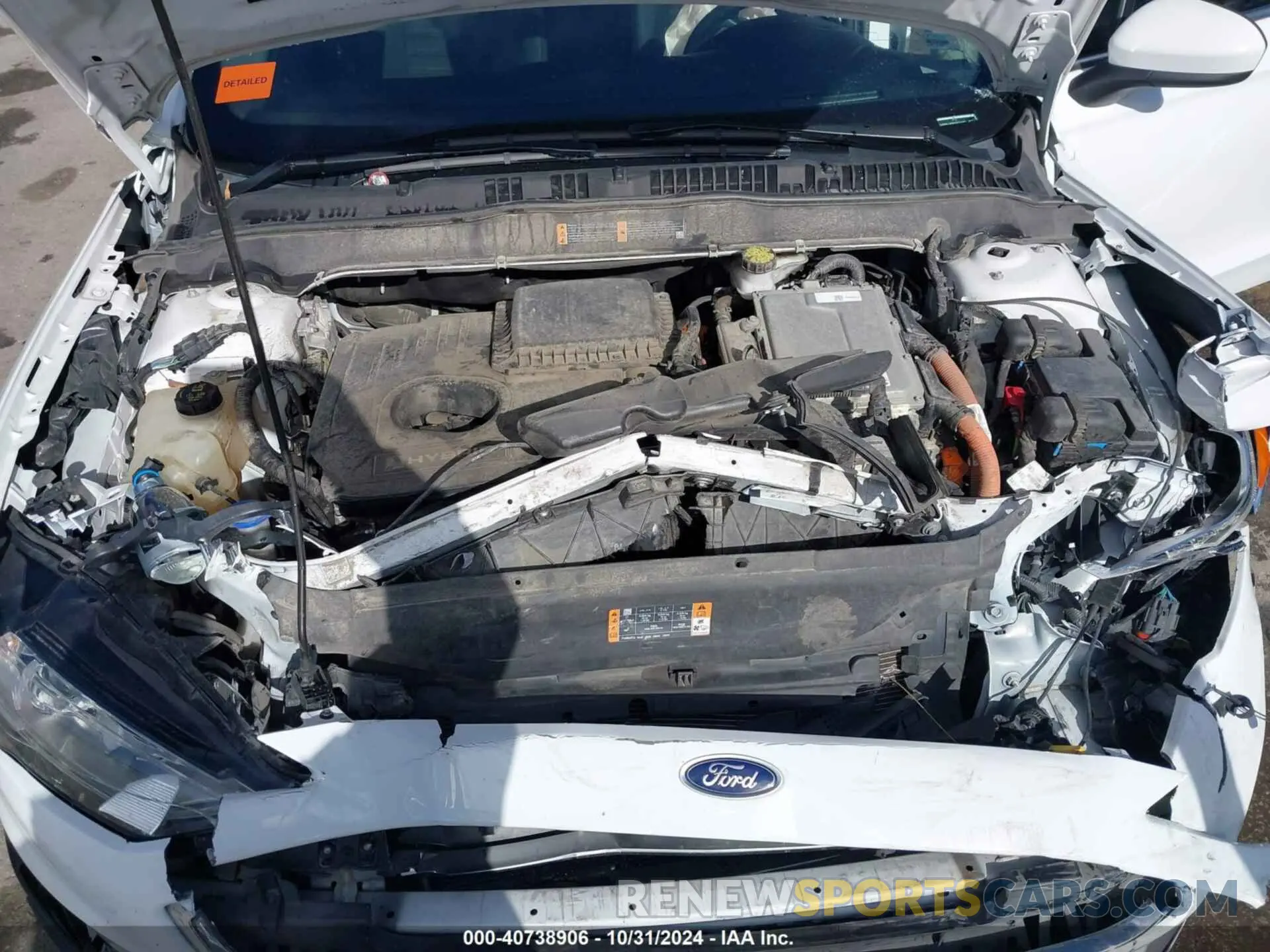 10 fotografías del automóvil dañado 3FA6P0LU5KR207173 FORD FUSION HYBRID 2019