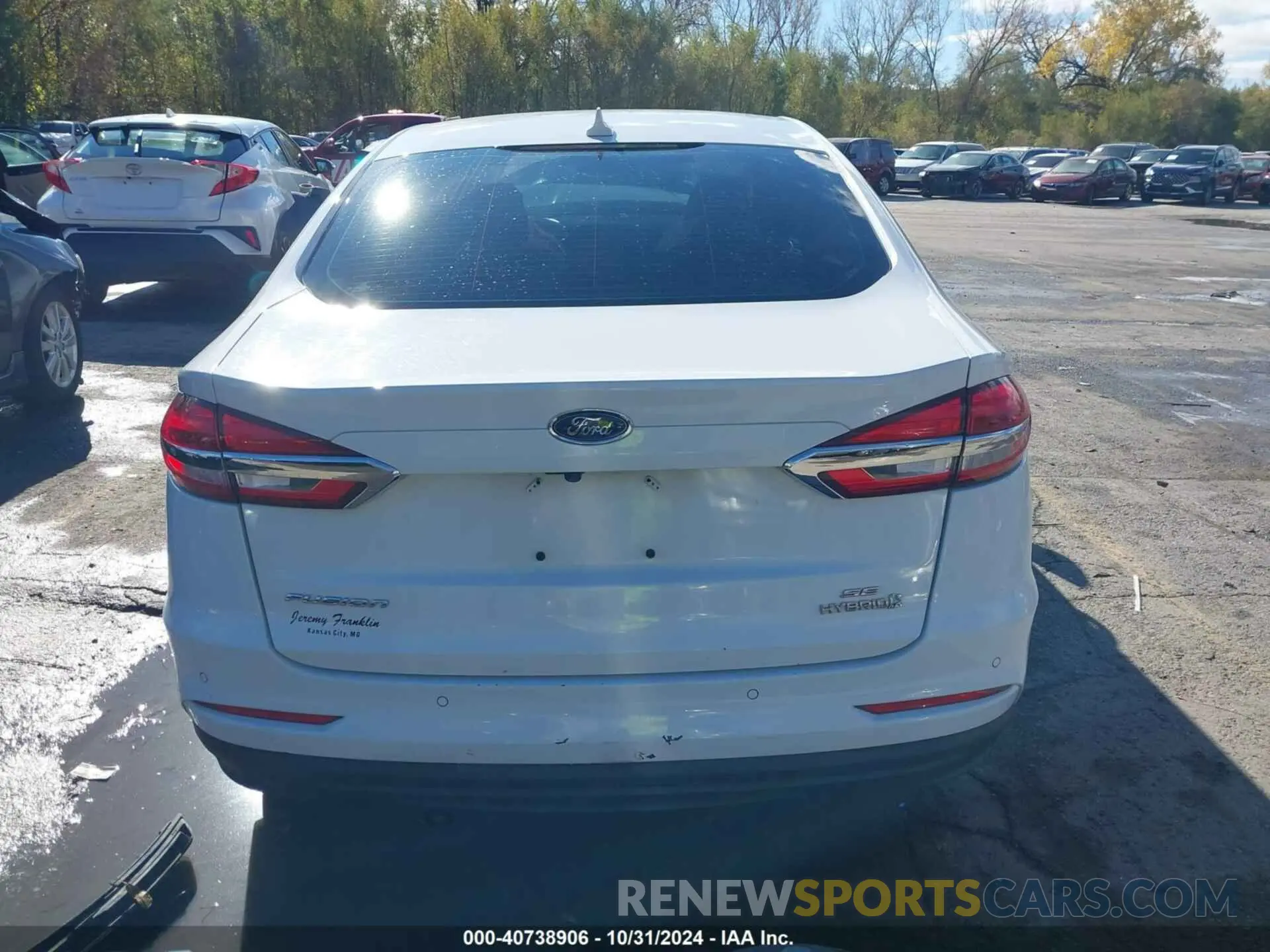 17 fotografías del automóvil dañado 3FA6P0LU5KR207173 FORD FUSION HYBRID 2019