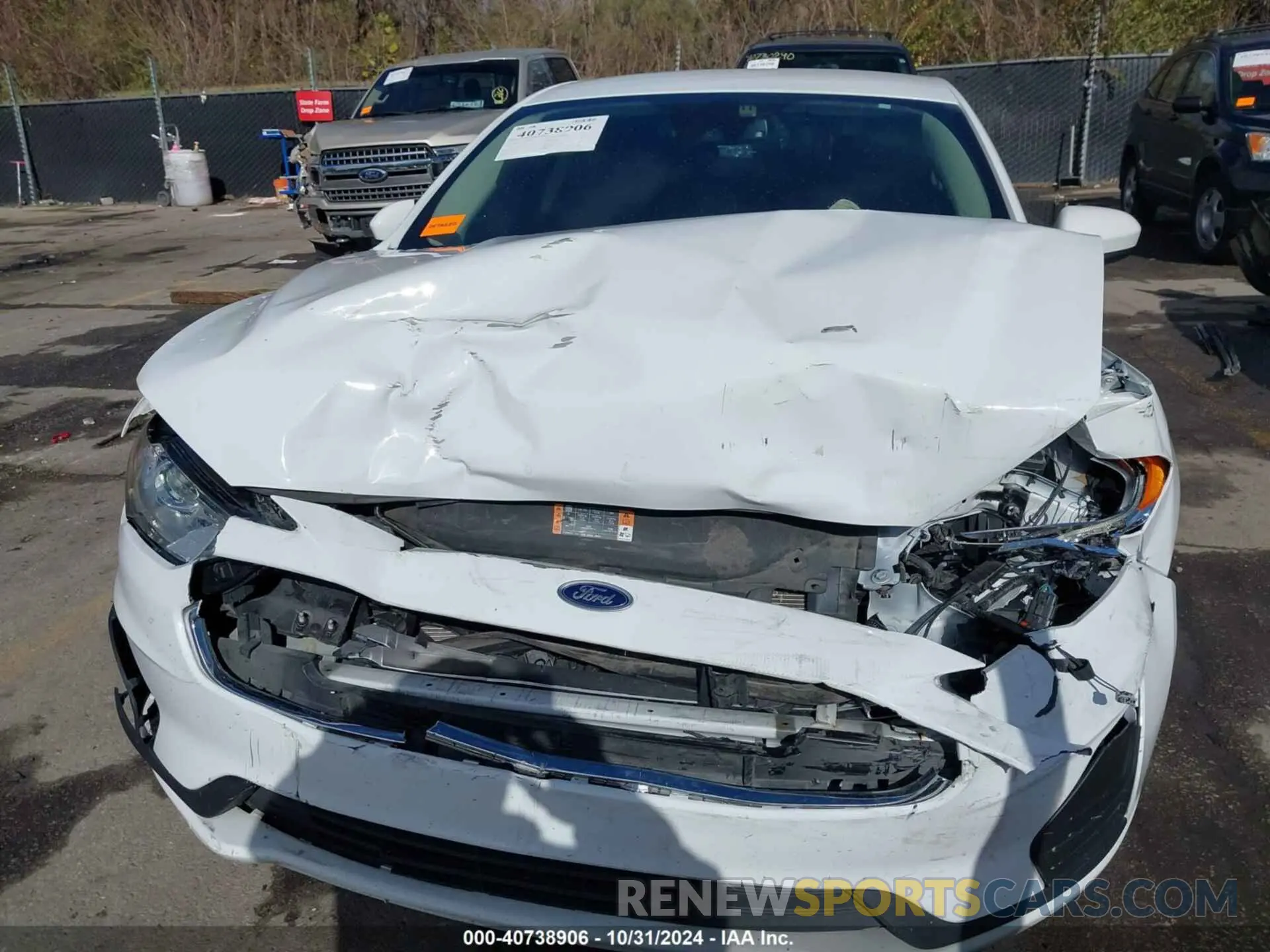 6 fotografías del automóvil dañado 3FA6P0LU5KR207173 FORD FUSION HYBRID 2019