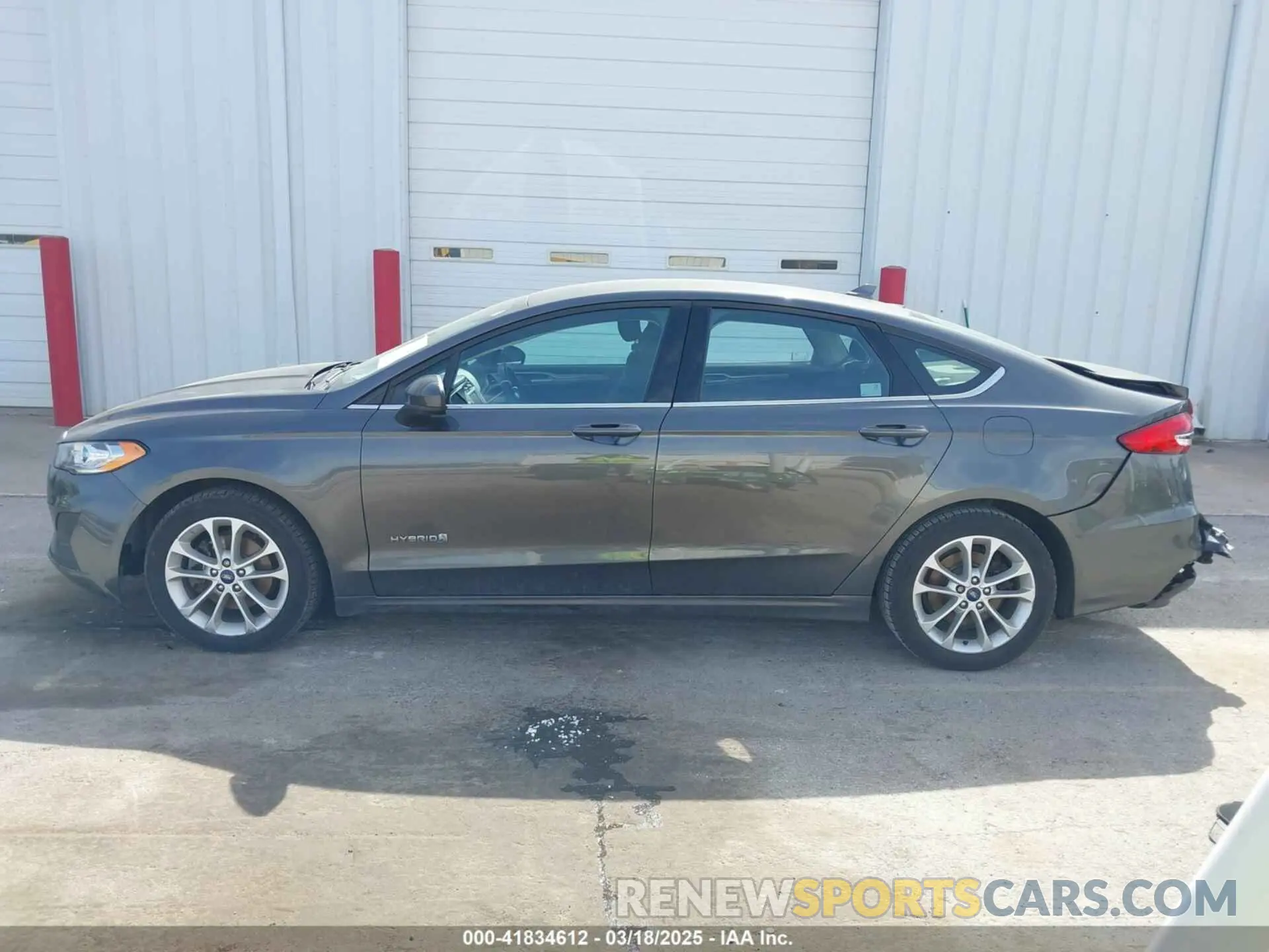 15 fotografías del automóvil dañado 3FA6P0LU6KR163927 FORD FUSION HYBRID 2019