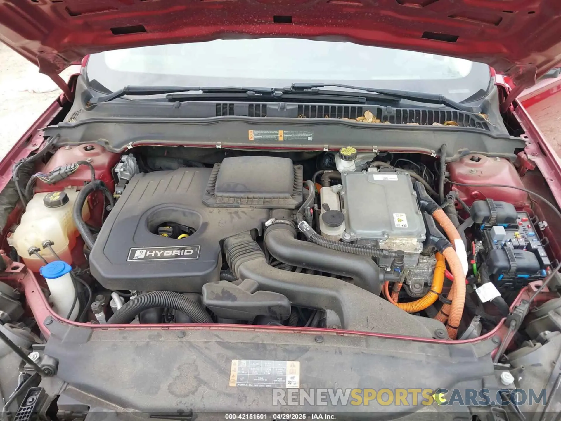 10 fotografías del automóvil dañado 3FA6P0LU6KR257130 FORD FUSION HYBRID 2019