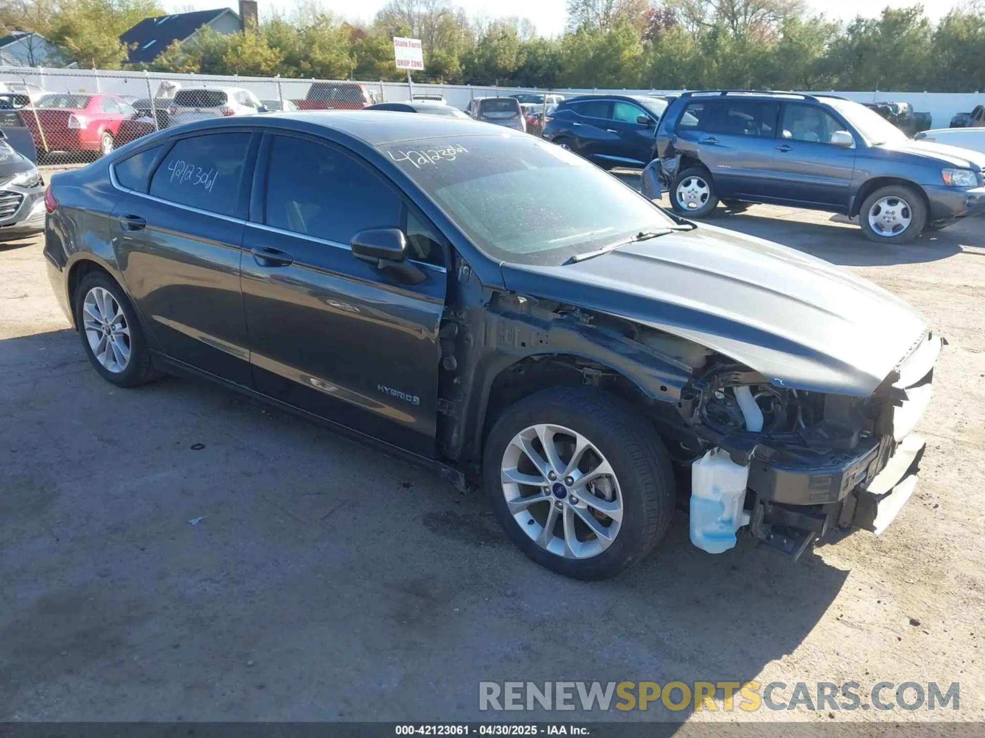 1 fotografías del automóvil dañado 3FA6P0LU6KR264045 FORD FUSION HYBRID 2019