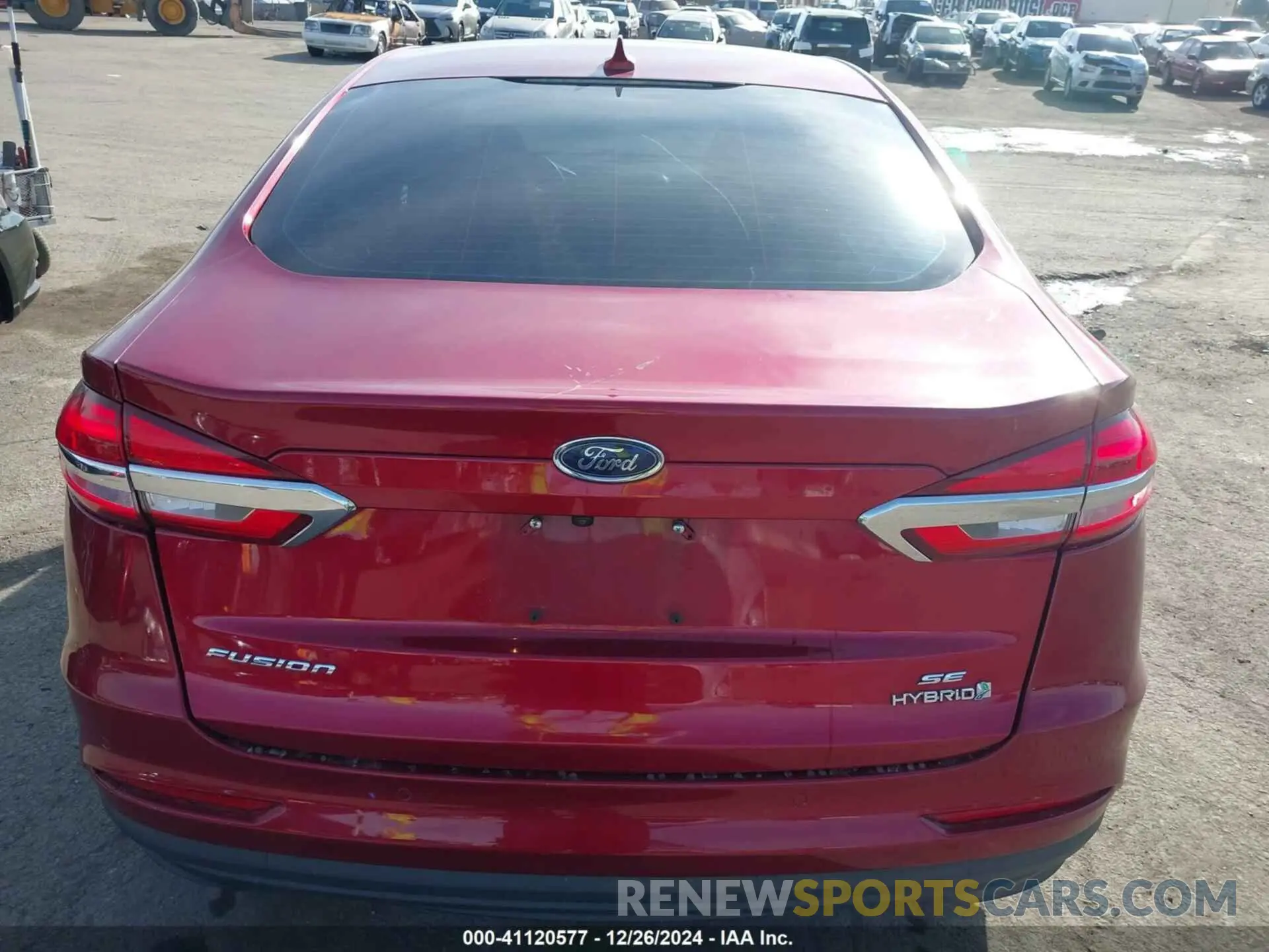 17 fotografías del automóvil dañado 3FA6P0LU8KR188537 FORD FUSION HYBRID 2019