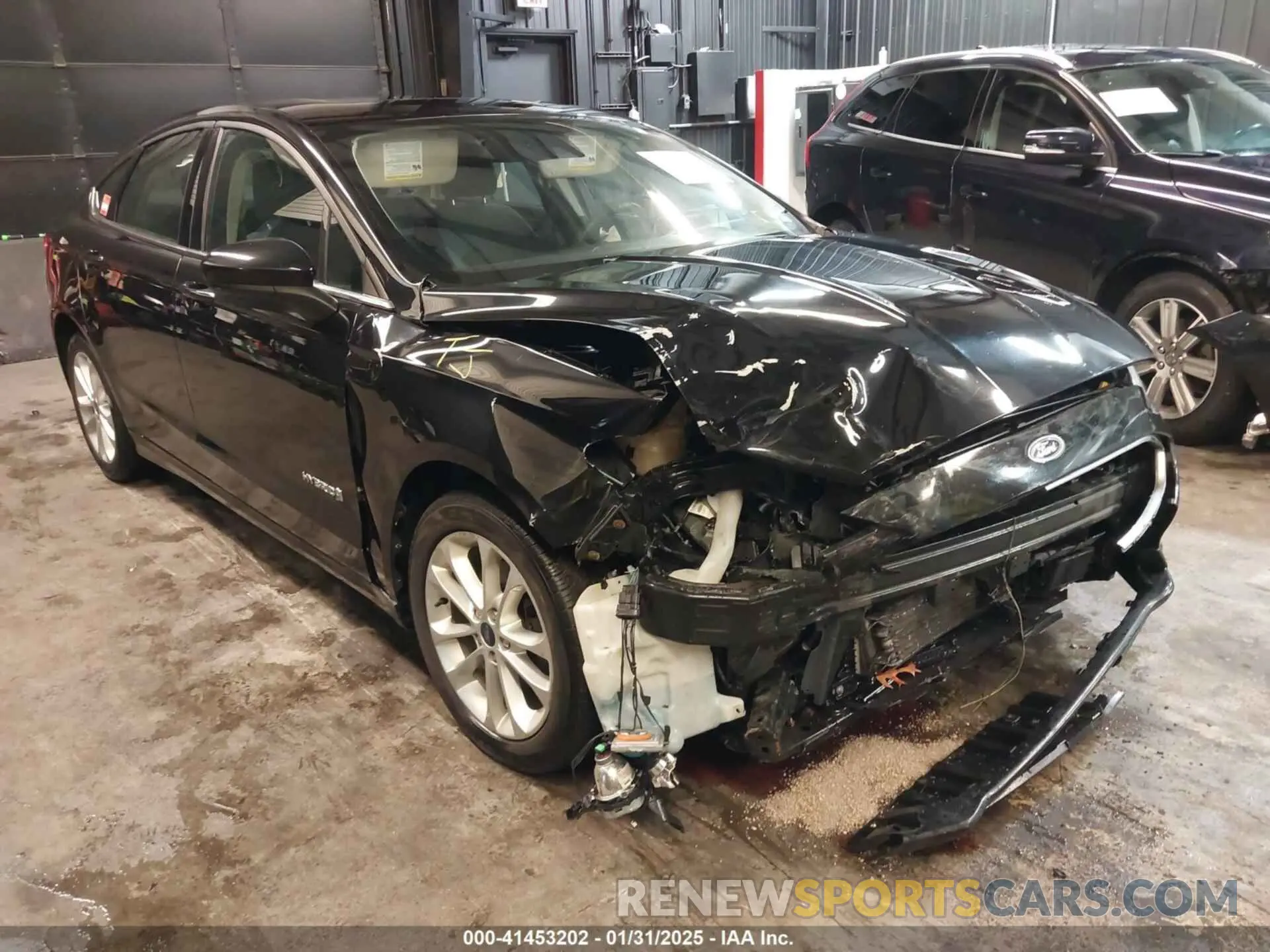 1 fotografías del automóvil dañado 3FA6P0LU8KR192037 FORD FUSION HYBRID 2019