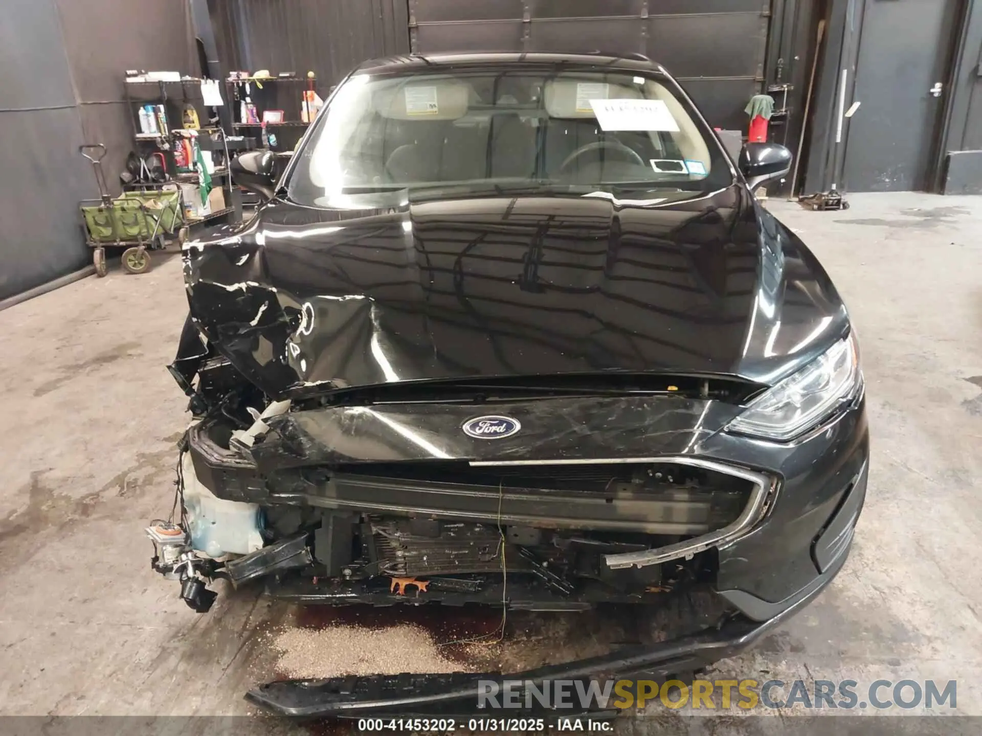 6 fotografías del automóvil dañado 3FA6P0LU8KR192037 FORD FUSION HYBRID 2019