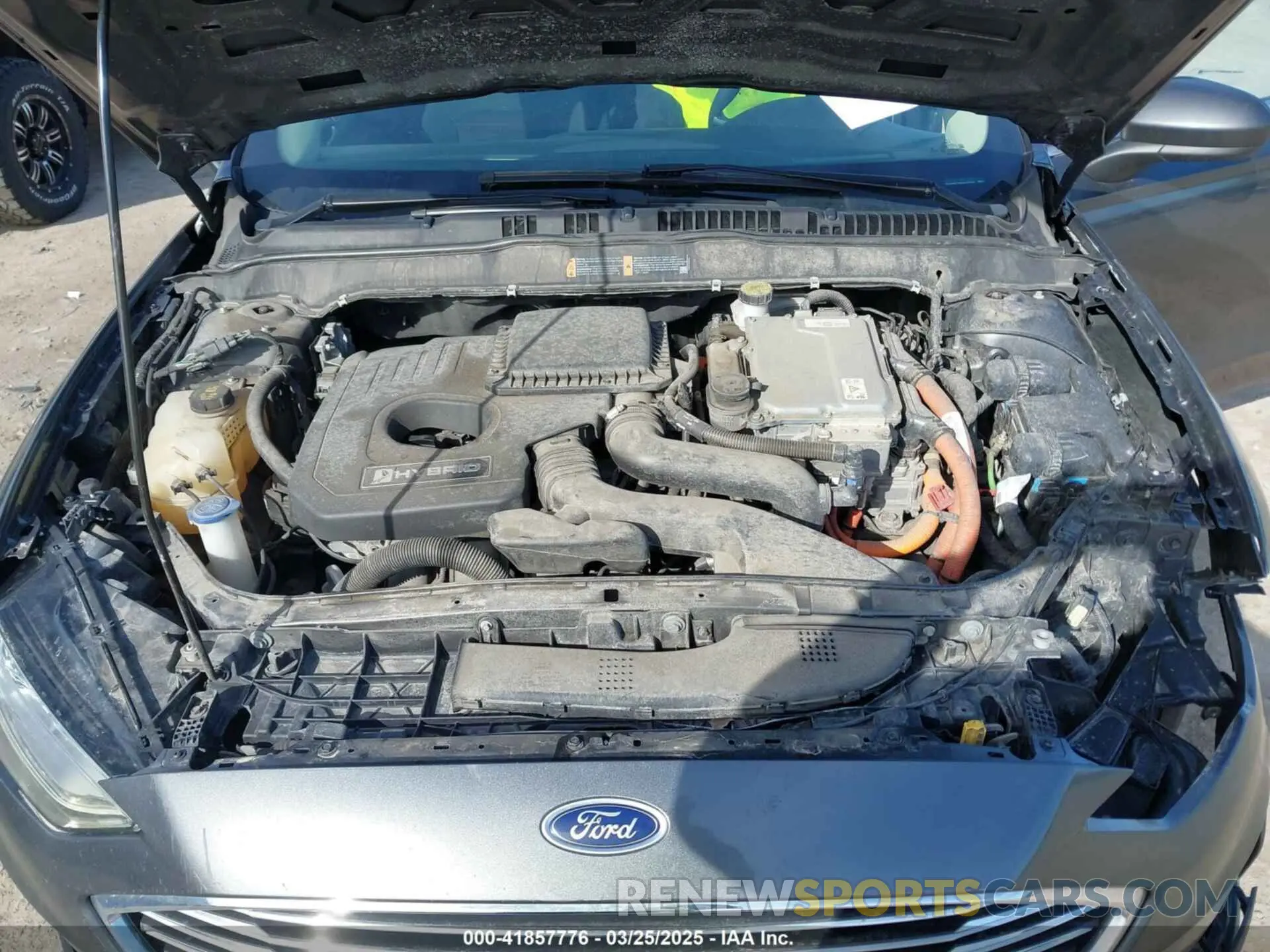 10 fotografías del automóvil dañado 3FA6P0LU9KR167048 FORD FUSION HYBRID 2019