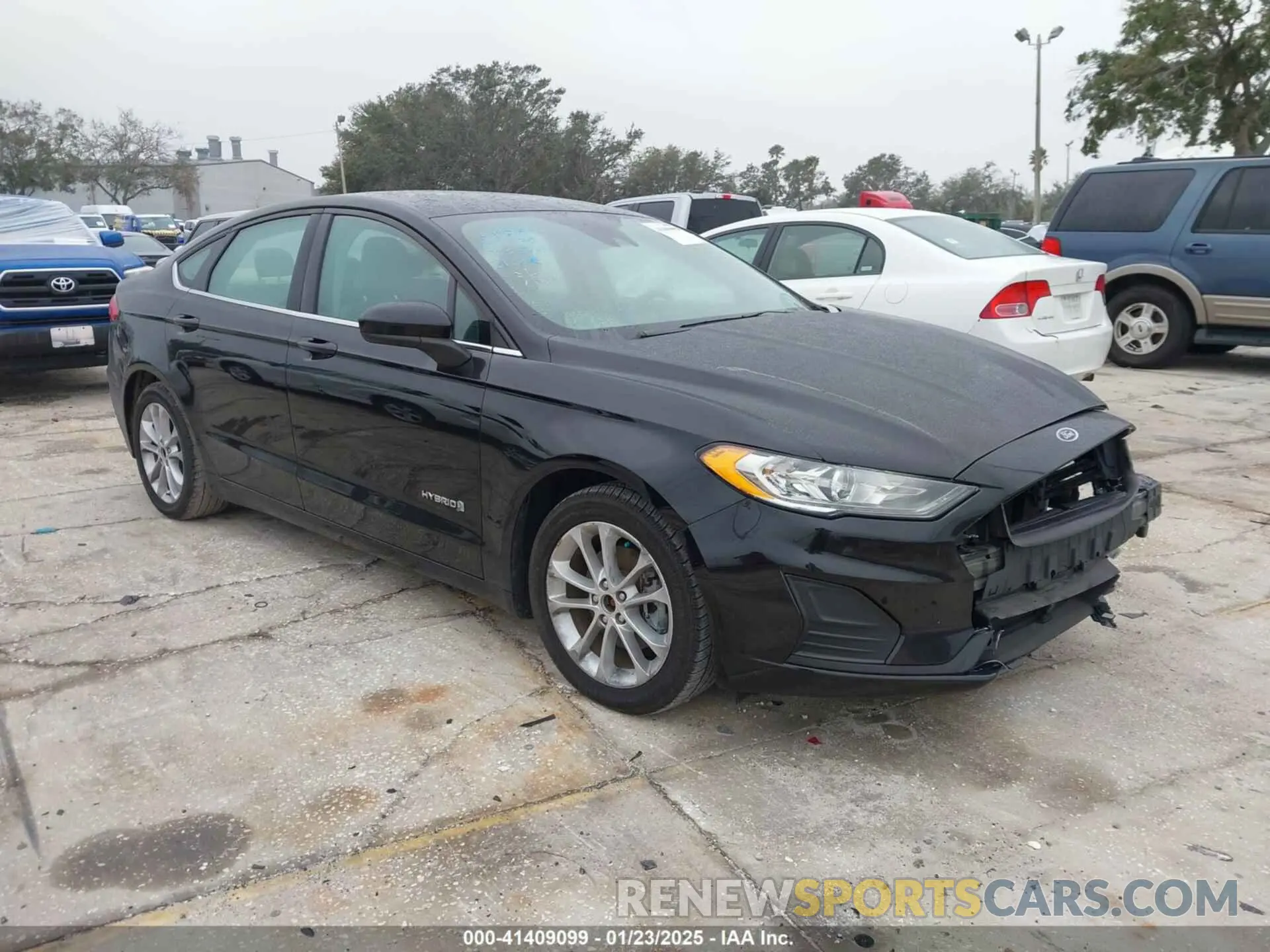 1 fotografías del automóvil dañado 3FA6P0LU9KR214739 FORD FUSION HYBRID 2019