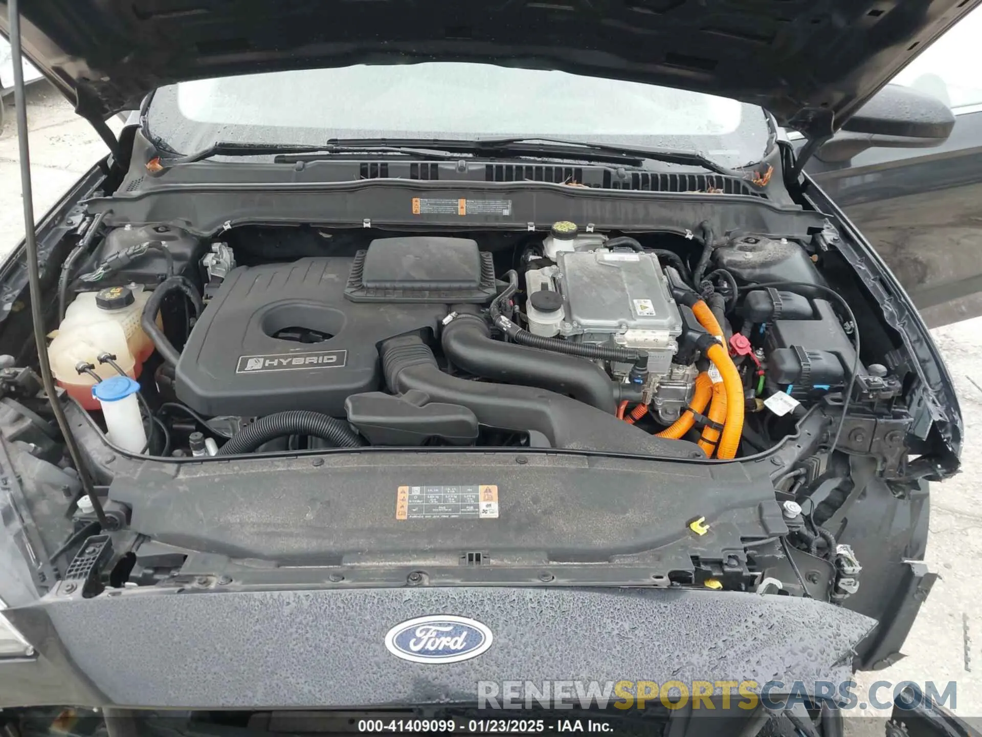 10 fotografías del automóvil dañado 3FA6P0LU9KR214739 FORD FUSION HYBRID 2019