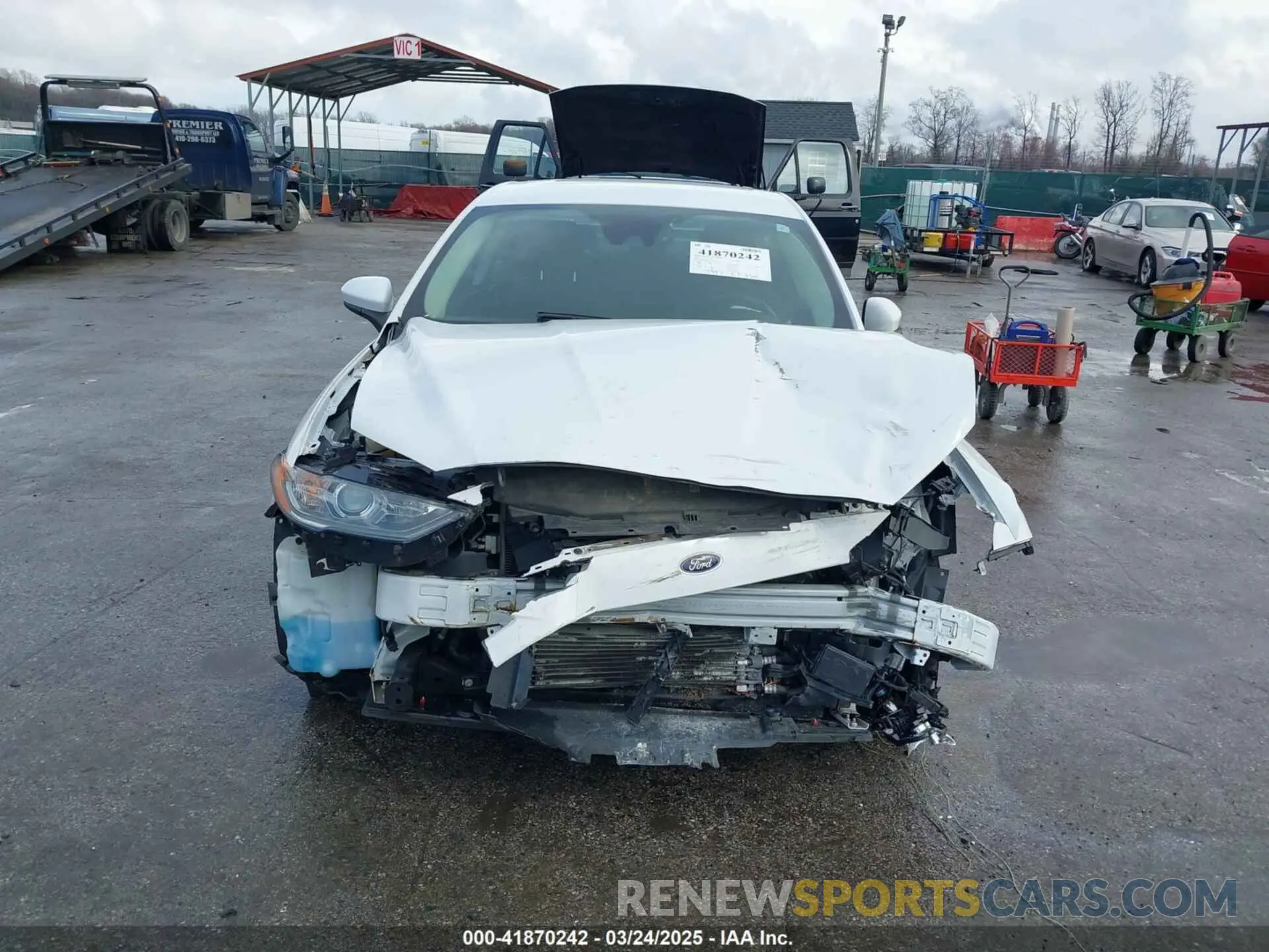 13 fotografías del automóvil dañado 3FA6P0LUXKR104850 FORD FUSION HYBRID 2019