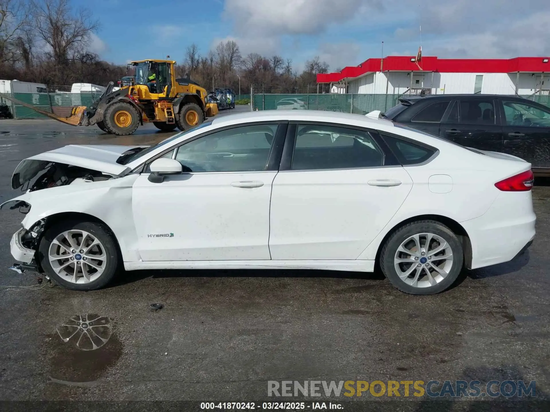 15 fotografías del automóvil dañado 3FA6P0LUXKR104850 FORD FUSION HYBRID 2019