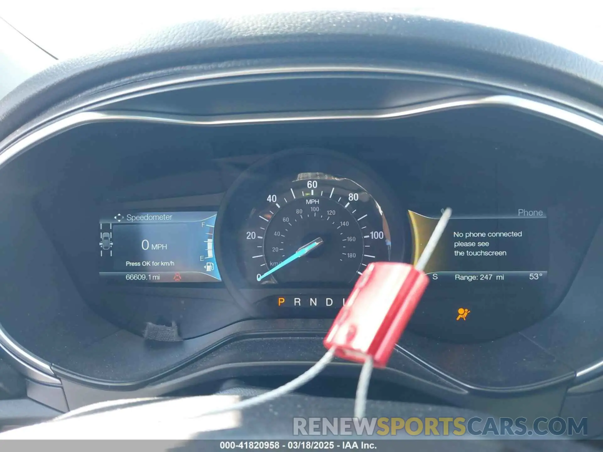 7 fotografías del automóvil dañado 3FA6P0LUXKR208139 FORD FUSION HYBRID 2019