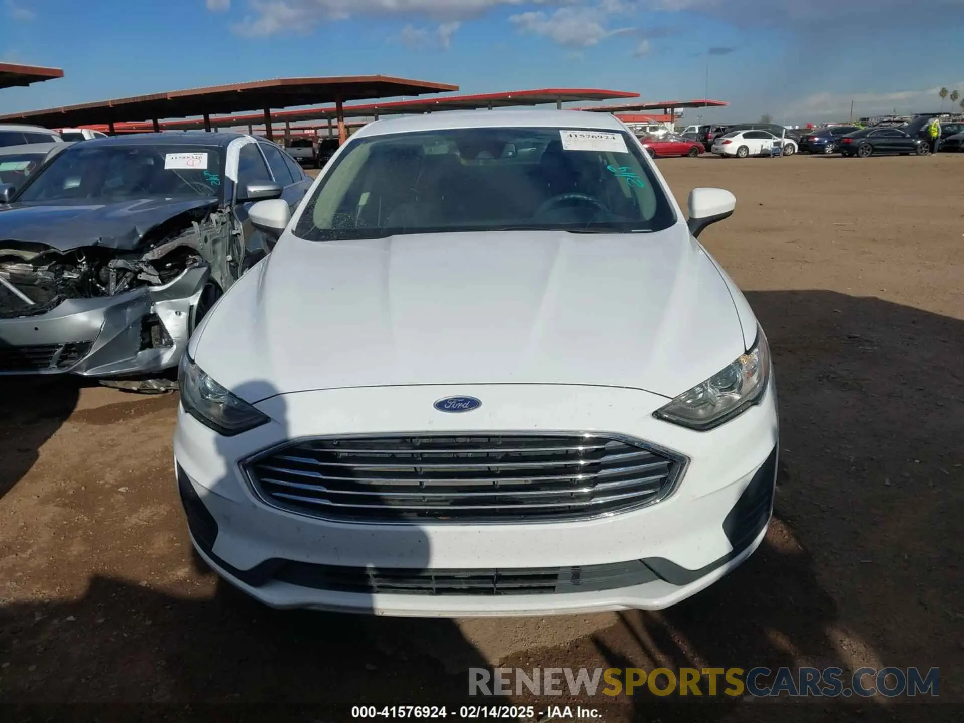 6 fotografías del automóvil dañado 3FA6P0LUXKR210375 FORD FUSION HYBRID 2019