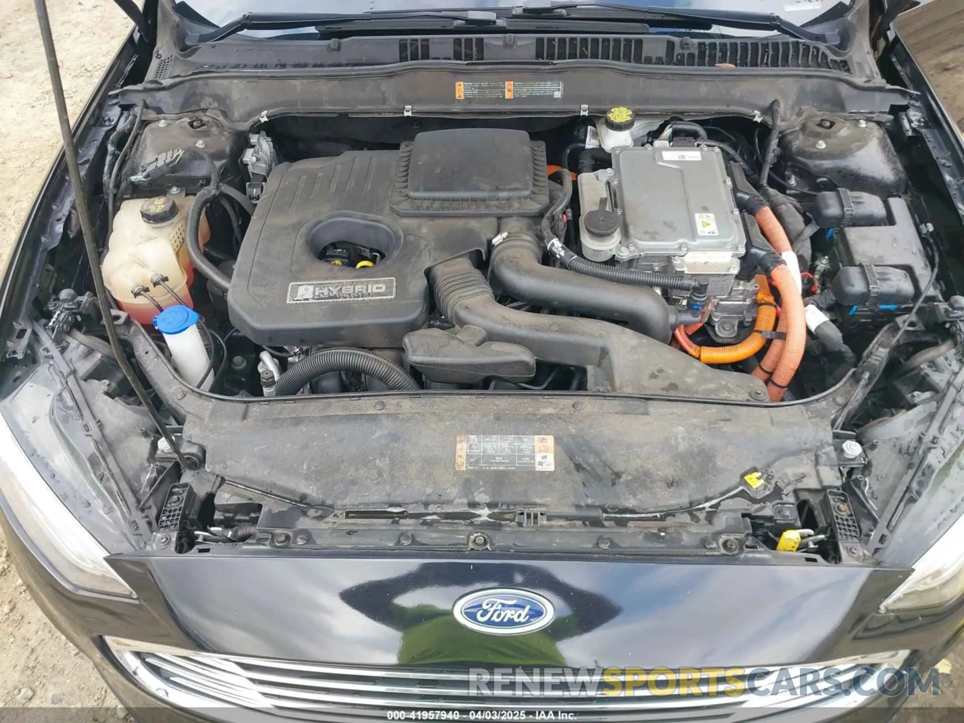 10 fotografías del automóvil dañado 3FA6P0LUXKR243571 FORD FUSION HYBRID 2019