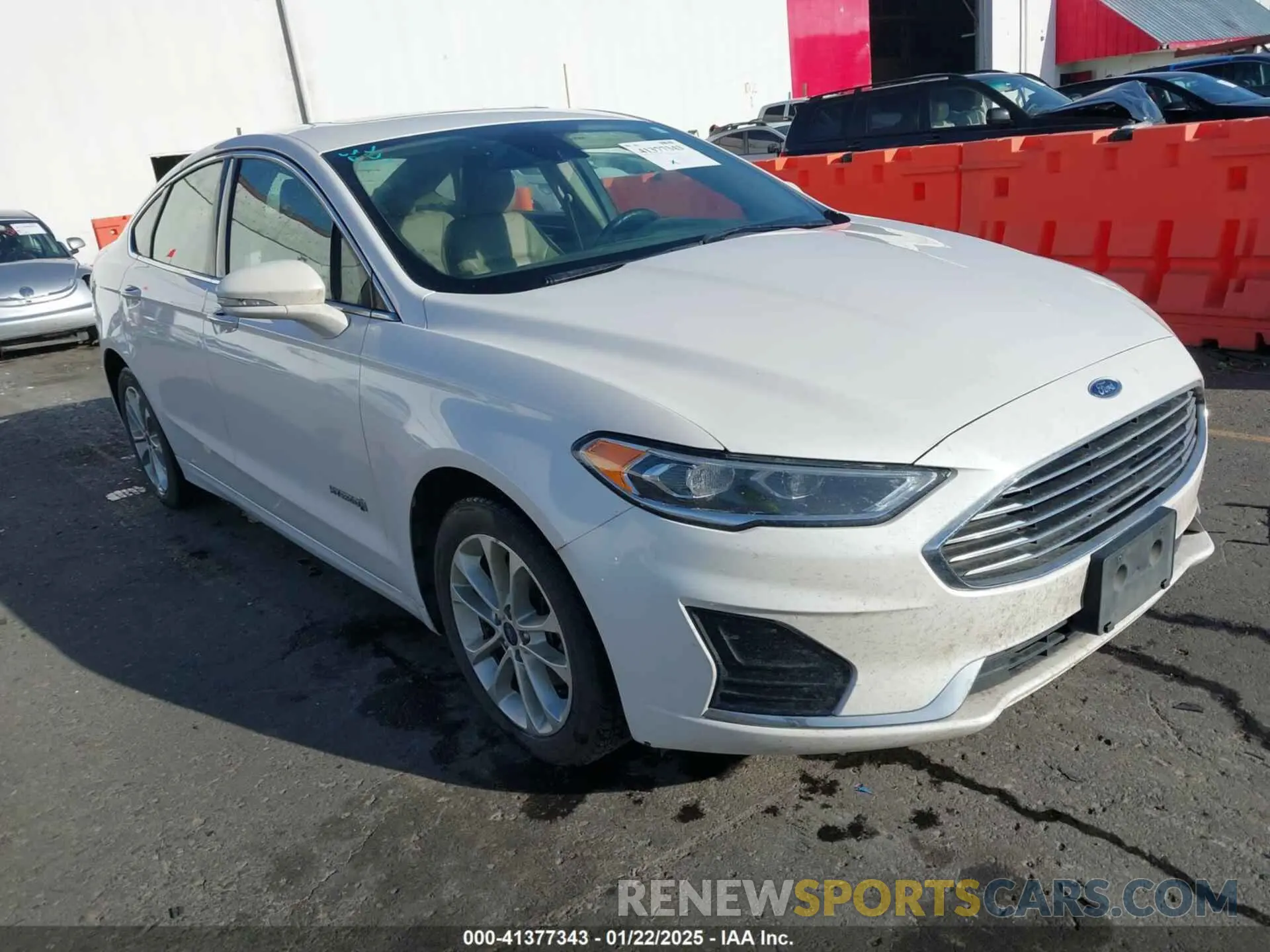 1 fotografías del automóvil dañado 3FA6P0MU1KR257325 FORD FUSION HYBRID 2019