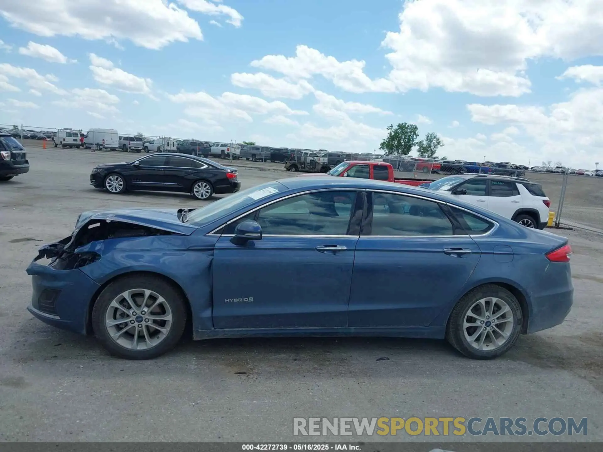 15 fotografías del automóvil dañado 3FA6P0MU2KR140367 FORD FUSION HYBRID 2019