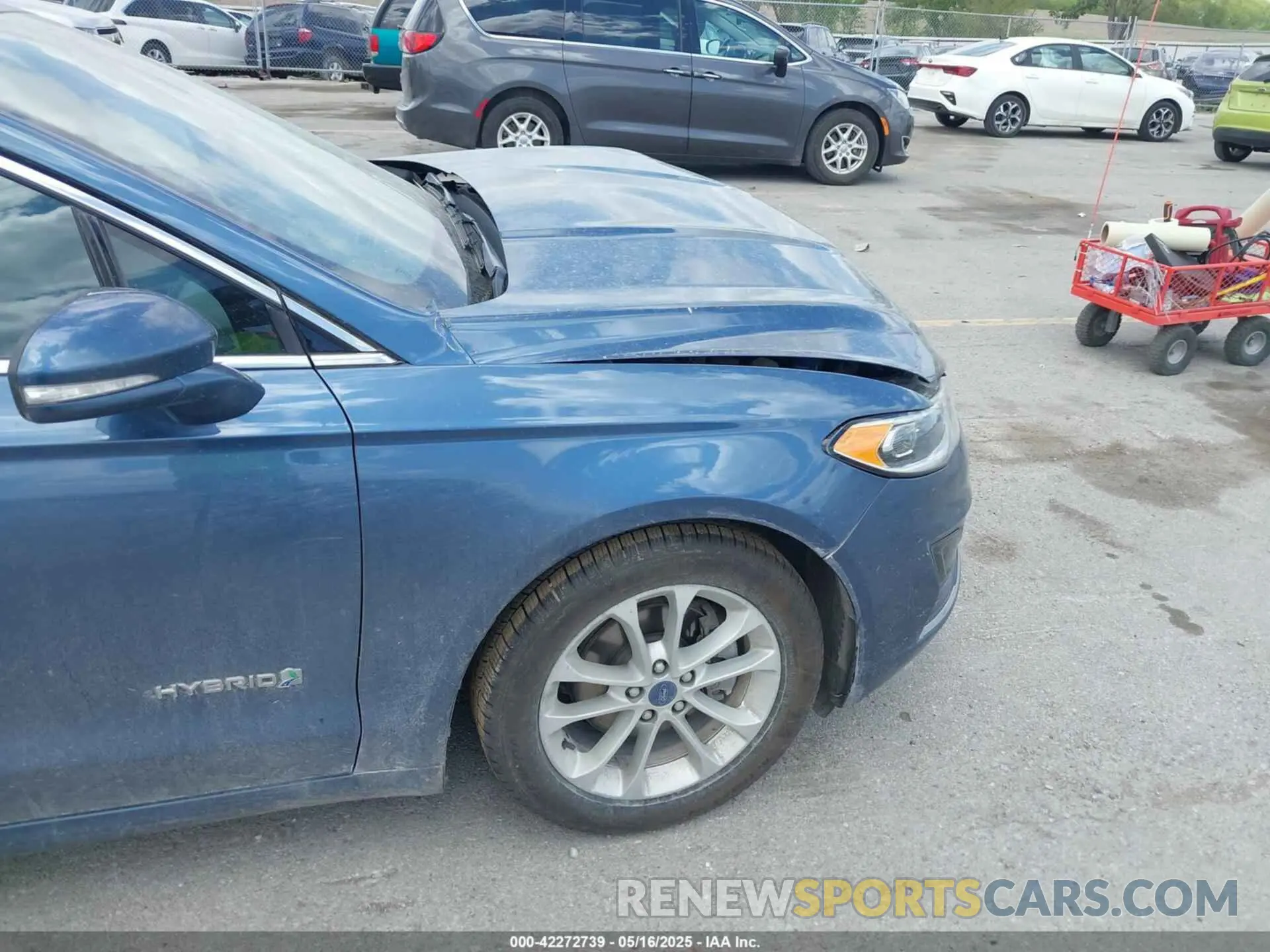 19 fotografías del automóvil dañado 3FA6P0MU2KR140367 FORD FUSION HYBRID 2019