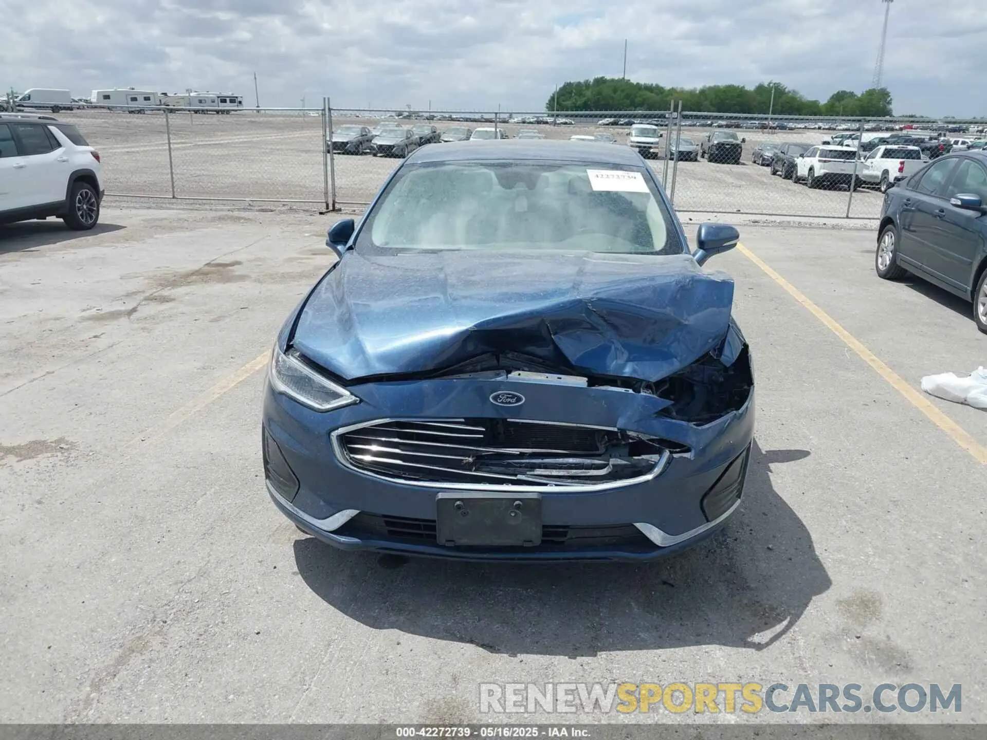 6 fotografías del automóvil dañado 3FA6P0MU2KR140367 FORD FUSION HYBRID 2019