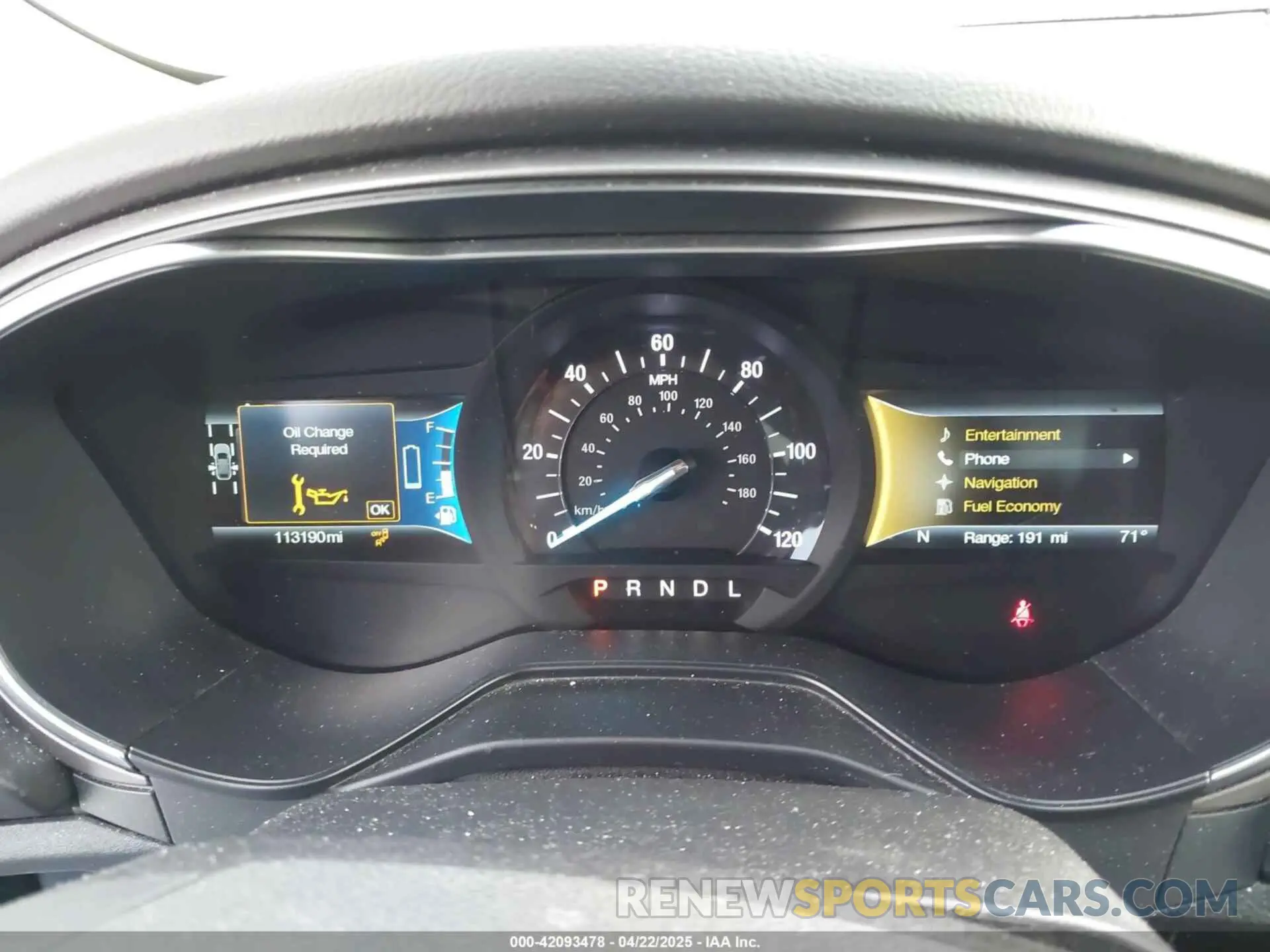 7 fotografías del automóvil dañado 3FA6P0MU3KR136943 FORD FUSION HYBRID 2019