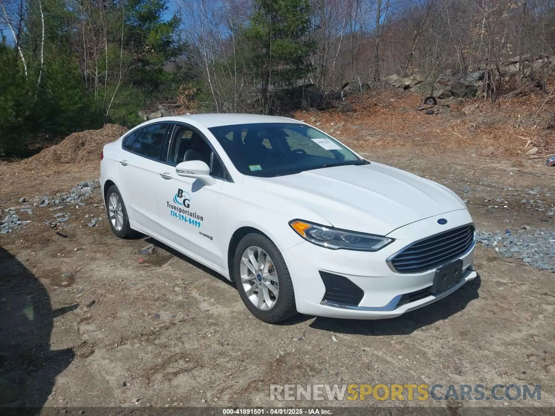 1 fotografías del automóvil dañado 3FA6P0MU4KR154299 FORD FUSION HYBRID 2019