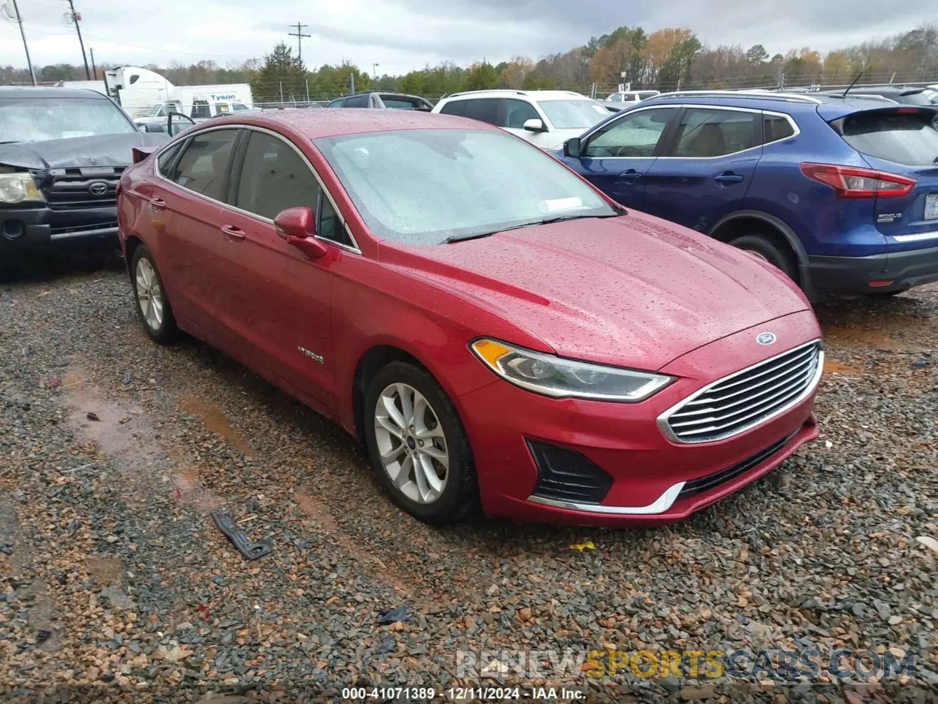 1 fotografías del automóvil dañado 3FA6P0MU6KR136726 FORD FUSION HYBRID 2019